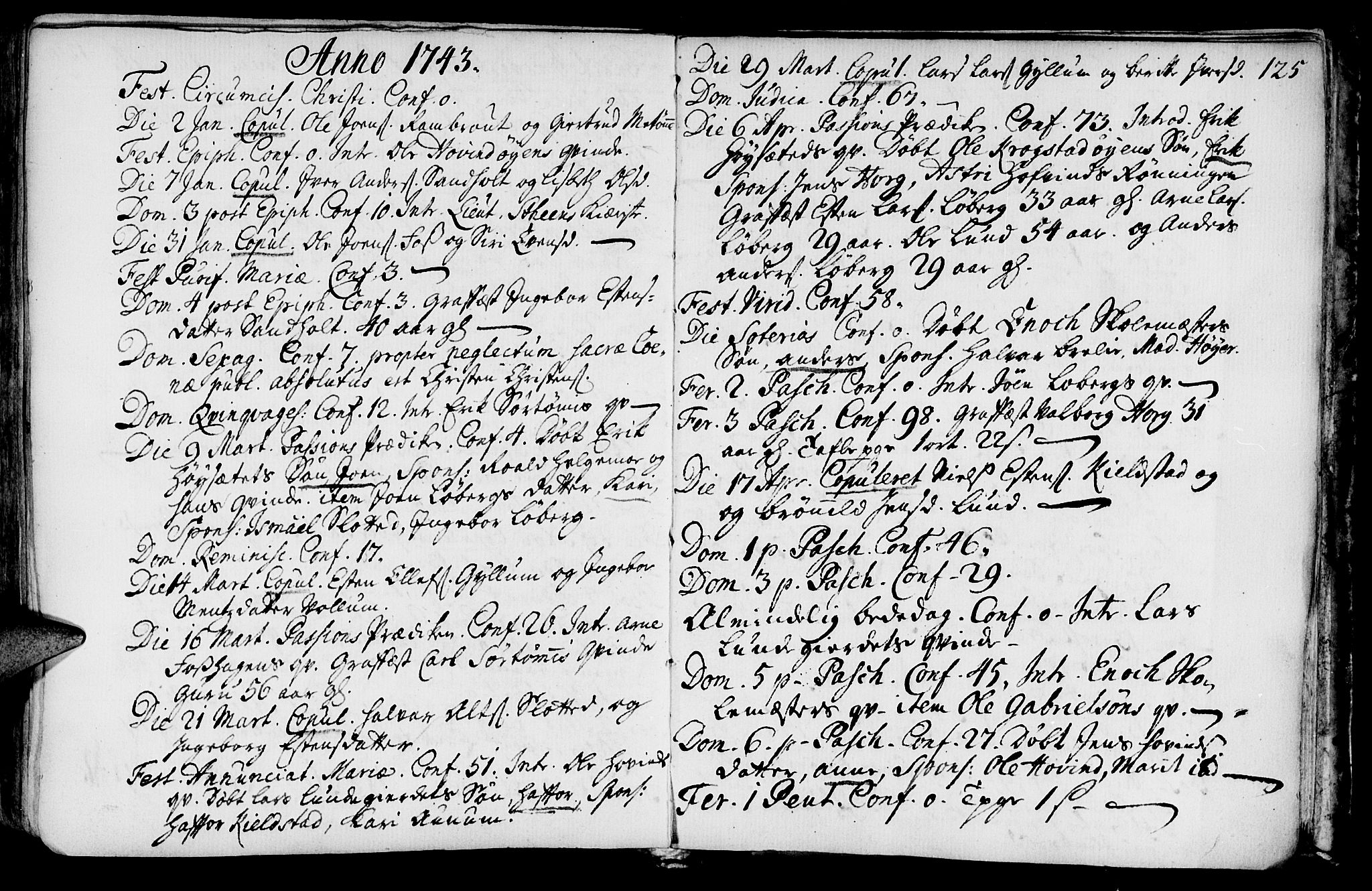 Ministerialprotokoller, klokkerbøker og fødselsregistre - Sør-Trøndelag, AV/SAT-A-1456/692/L1101: Parish register (official) no. 692A01, 1690-1746, p. 125