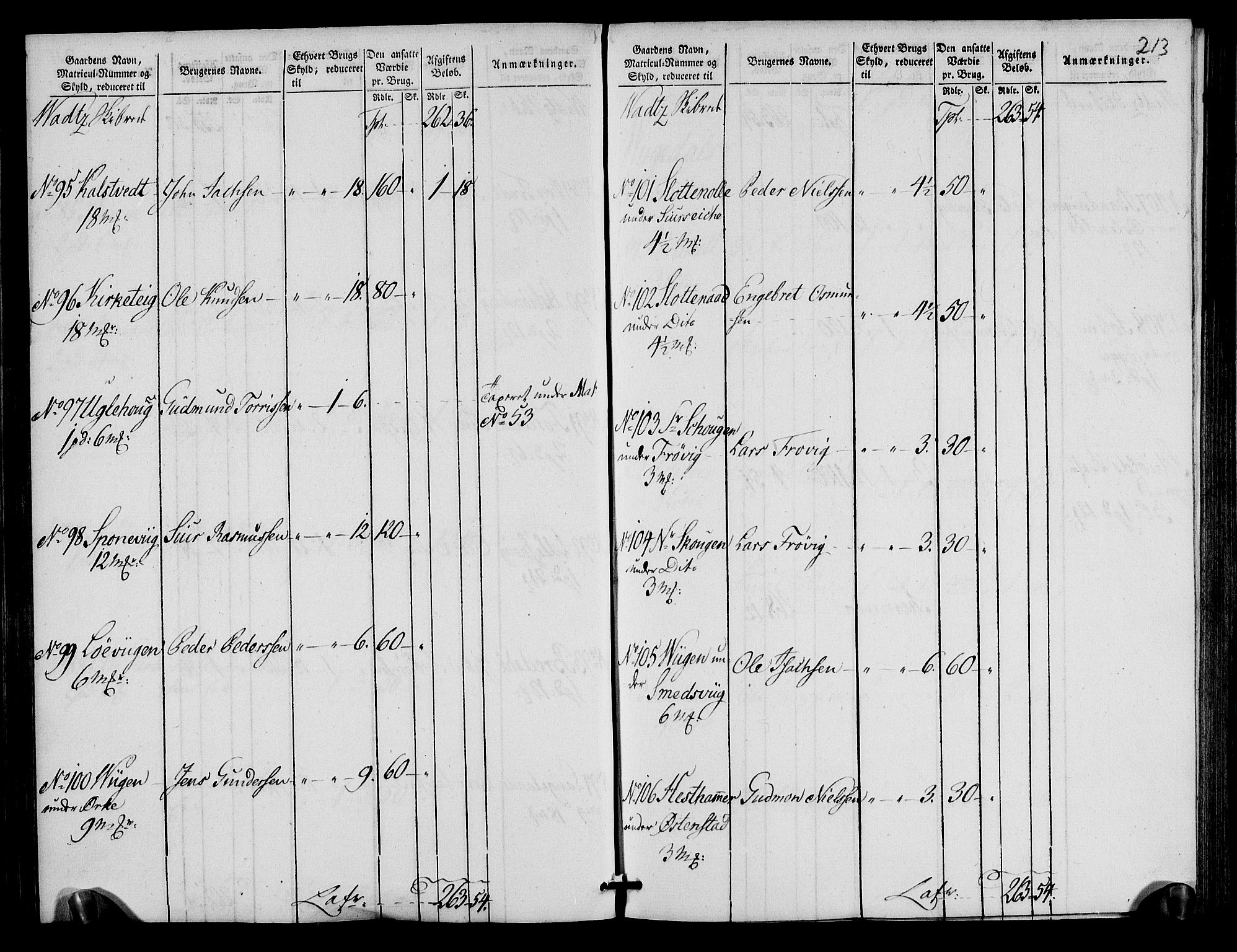 Rentekammeret inntil 1814, Realistisk ordnet avdeling, AV/RA-EA-4070/N/Ne/Nea/L0105: Ryfylke fogderi. Oppebørselsregister, 1803-1804, p. 110