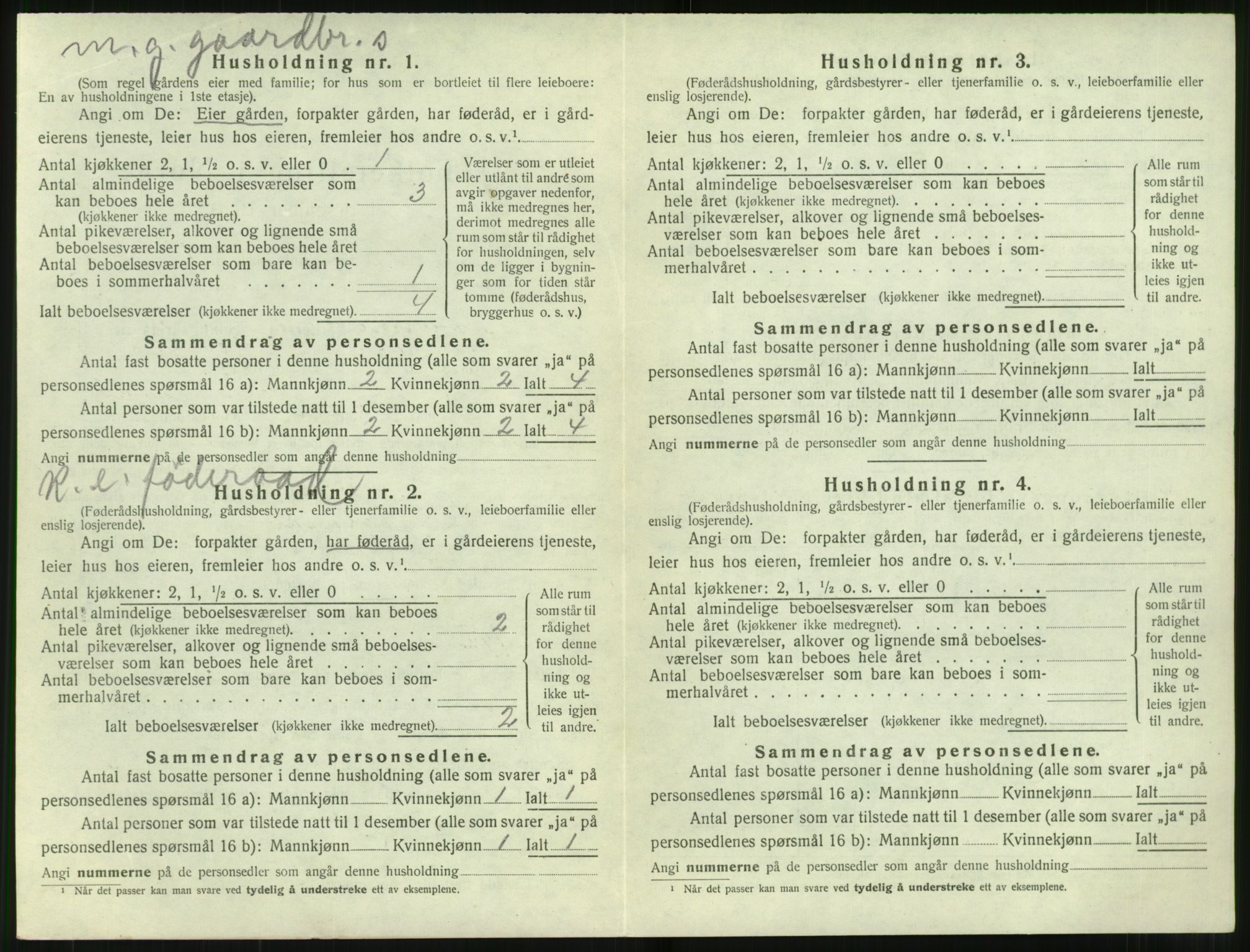 SAT, 1920 census for Stordal, 1920, p. 265