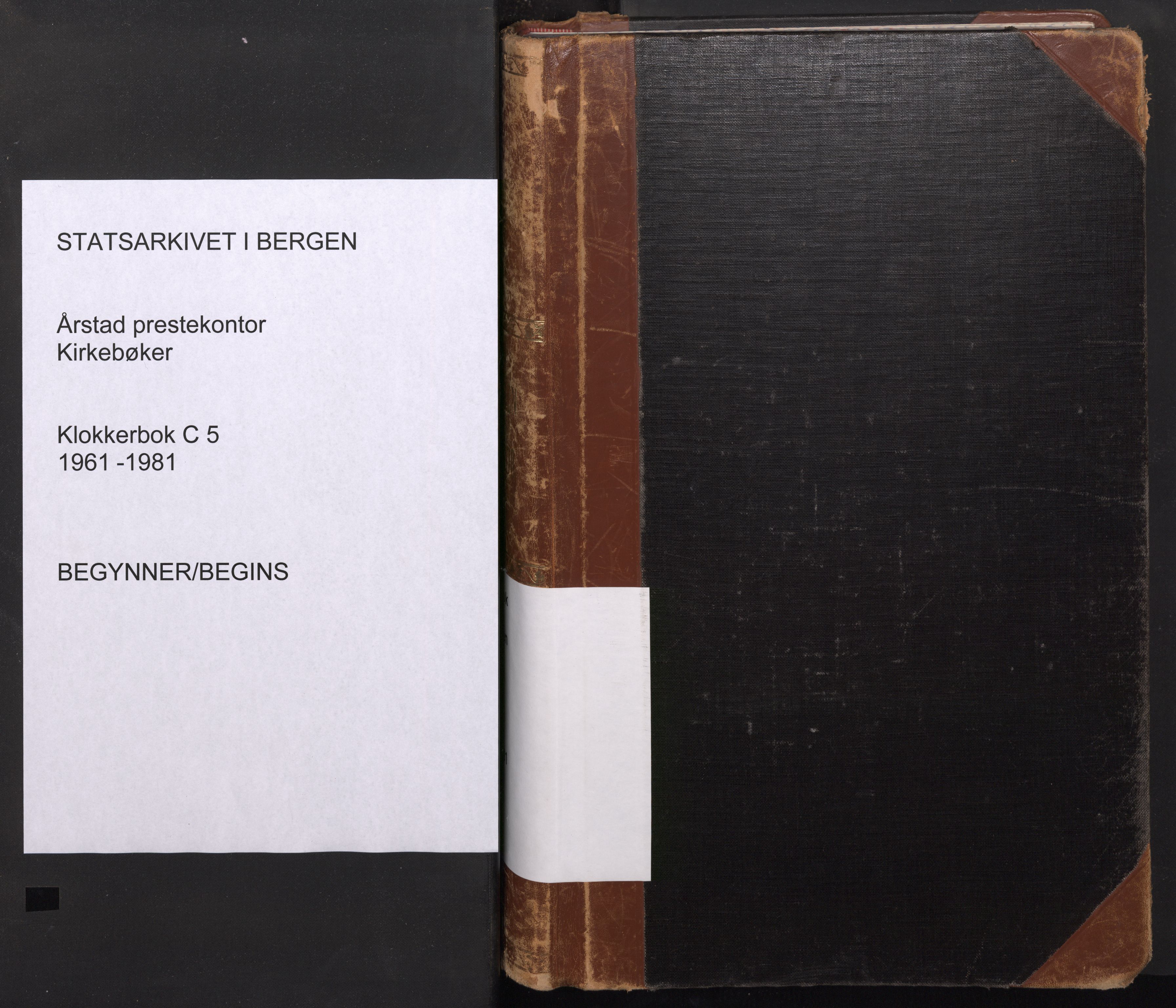 Årstad Sokneprestembete, AV/SAB-A-79301/H/Hab/L0023: Parish register (copy) no. C 5, 1961-1981