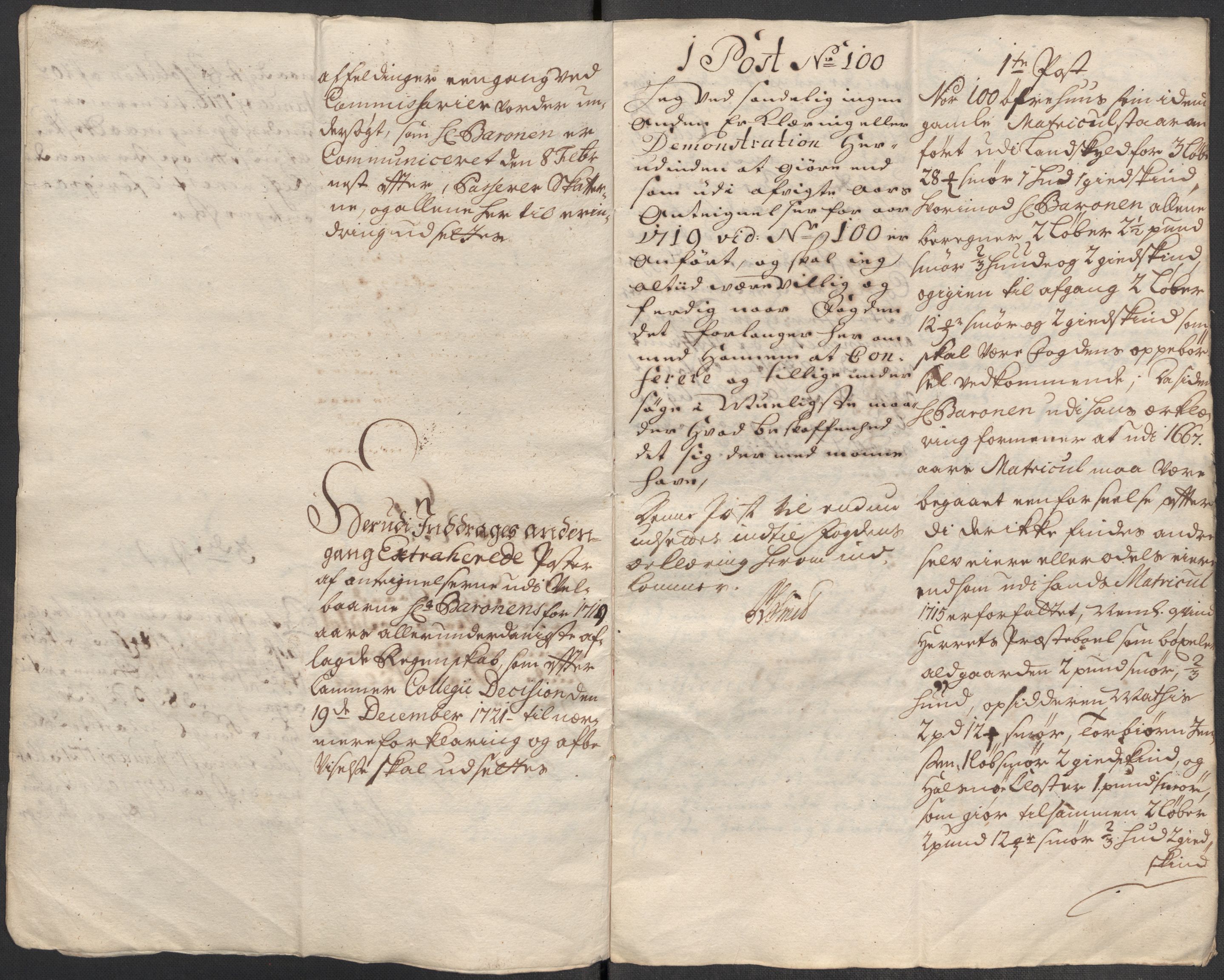 Rentekammeret inntil 1814, Reviderte regnskaper, Fogderegnskap, AV/RA-EA-4092/R49/L3140: Fogderegnskap Rosendal Baroni, 1718-1720, p. 240