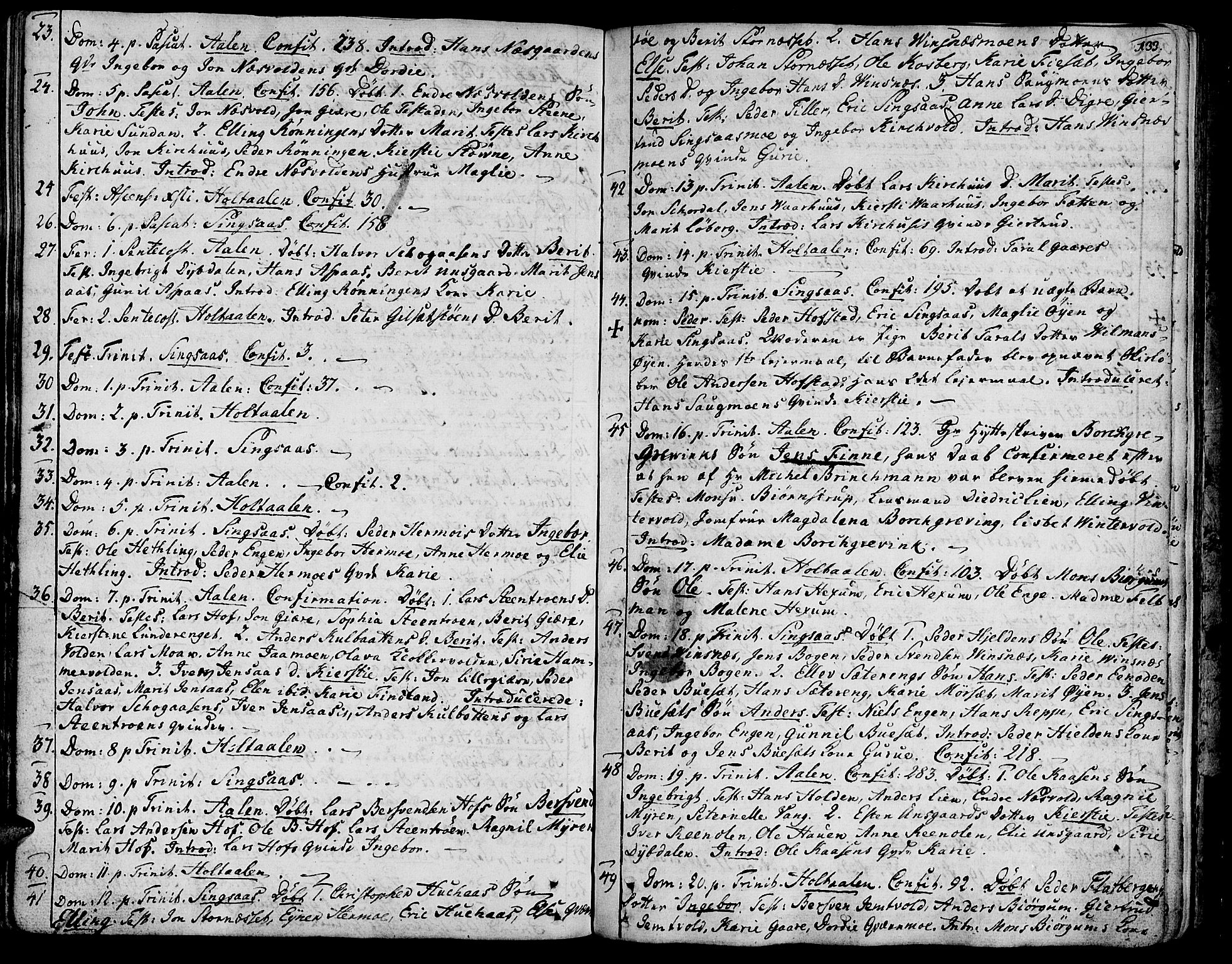 Ministerialprotokoller, klokkerbøker og fødselsregistre - Sør-Trøndelag, SAT/A-1456/685/L0952: Parish register (official) no. 685A01, 1745-1804, p. 133