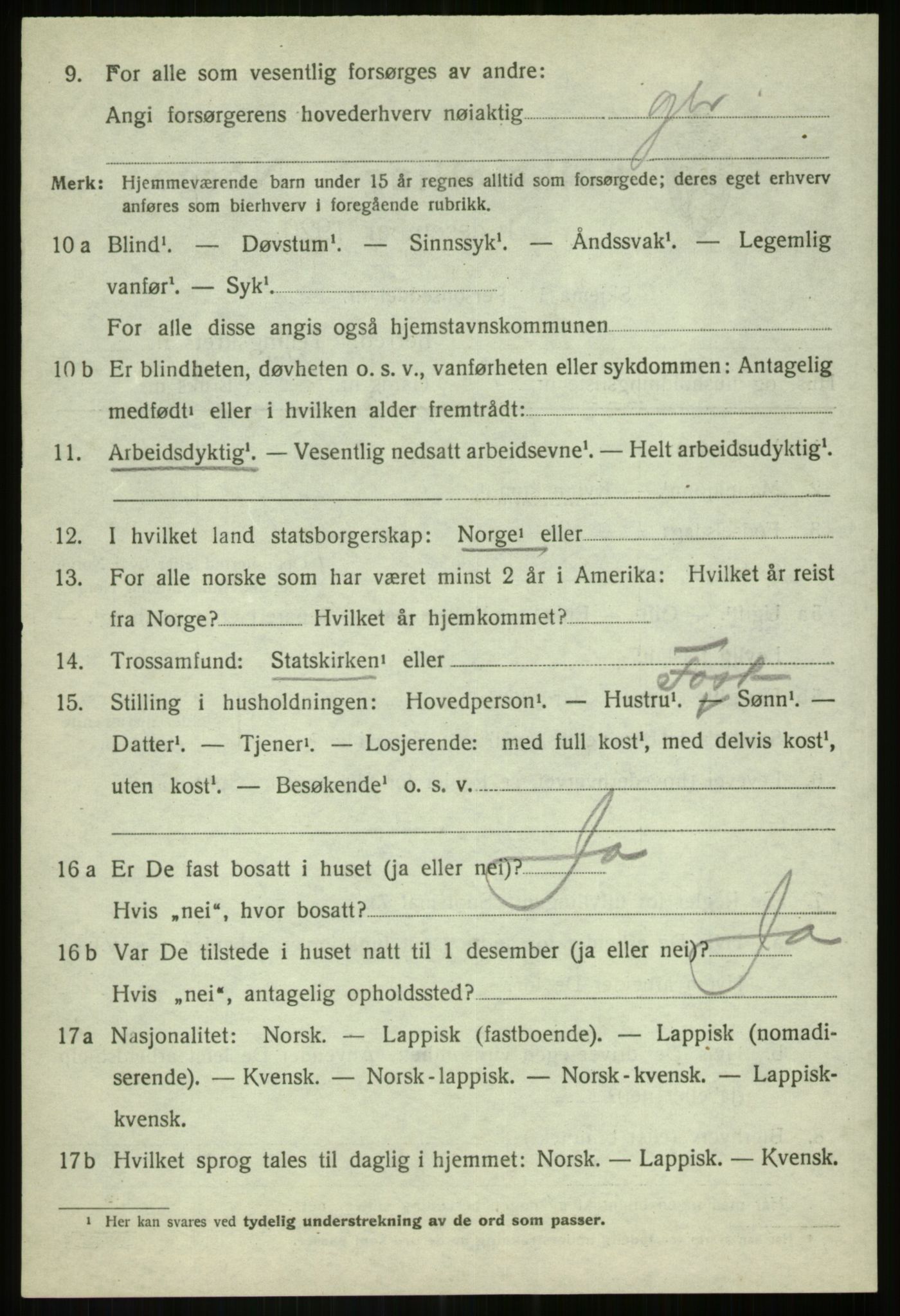 SATØ, 1920 census for Målselv, 1920, p. 3624