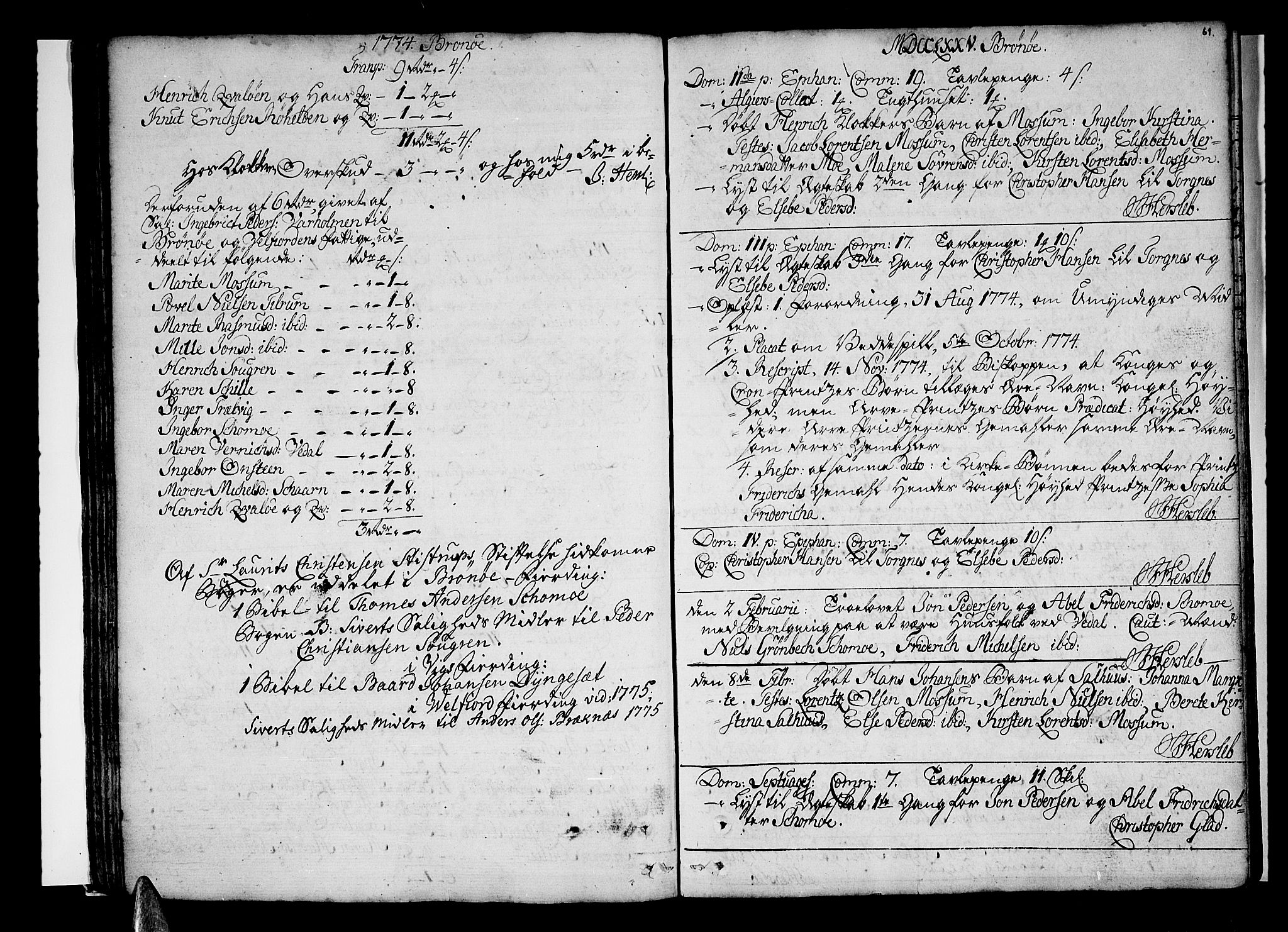 Ministerialprotokoller, klokkerbøker og fødselsregistre - Nordland, SAT/A-1459/813/L0195: Parish register (official) no. 813A05, 1752-1803, p. 61