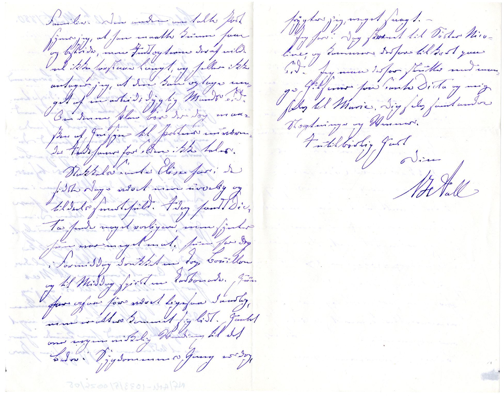 Diderik Maria Aalls brevsamling, NF/Ark-1023/F/L0001: D.M. Aalls brevsamling. A - B, 1738-1889, p. 294