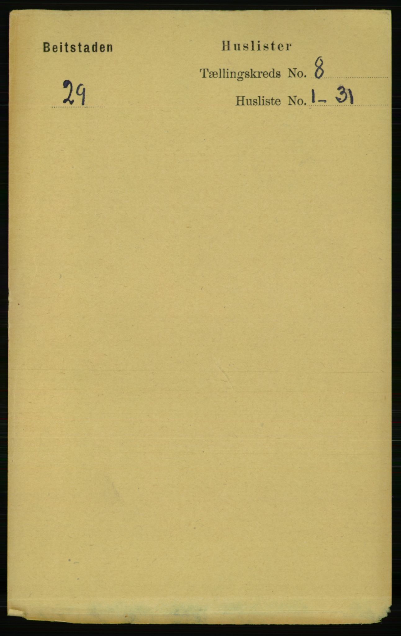 RA, 1891 census for 1727 Beitstad, 1891, p. 2121