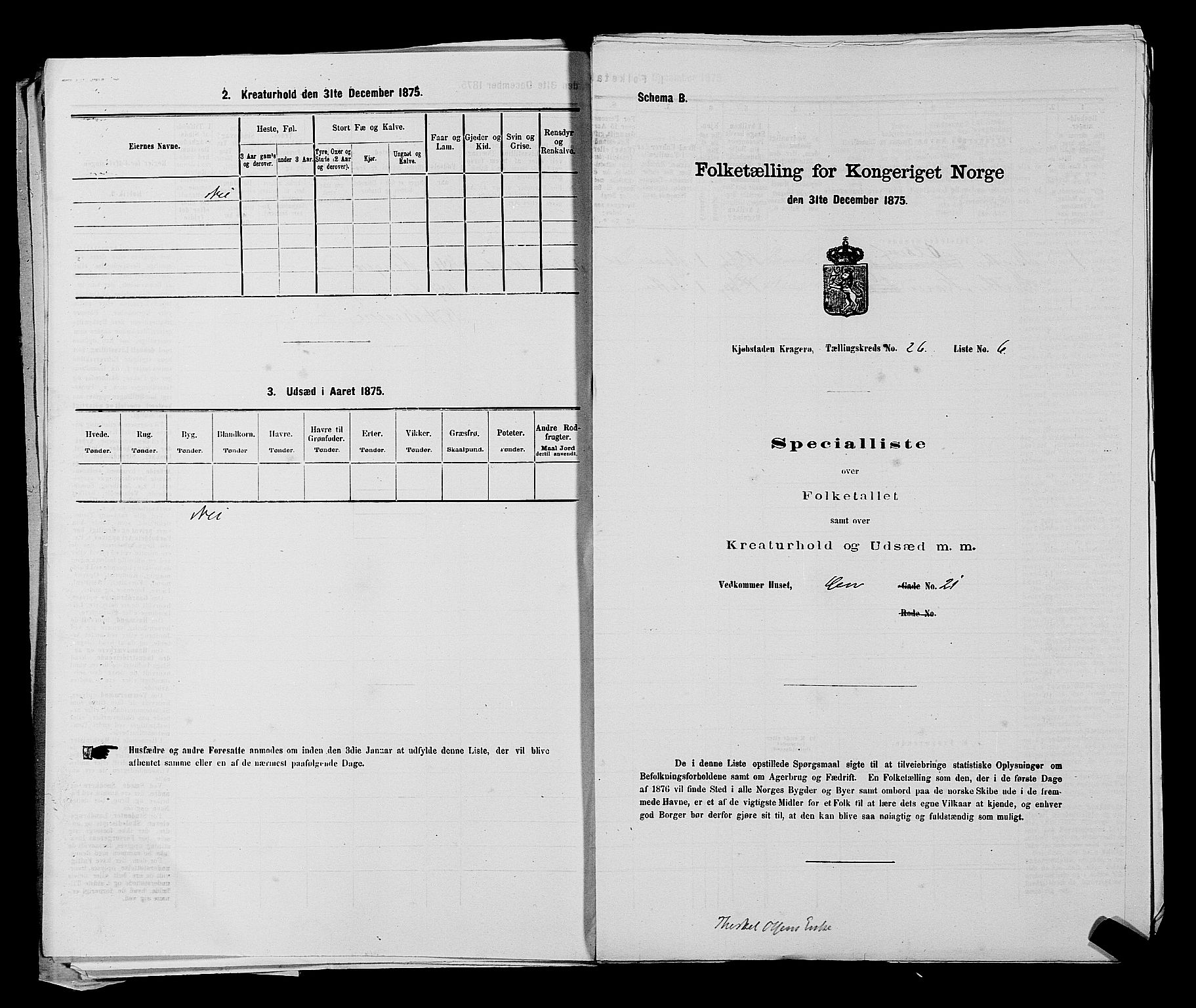 SAKO, 1875 census for 0801P Kragerø, 1875, p. 570