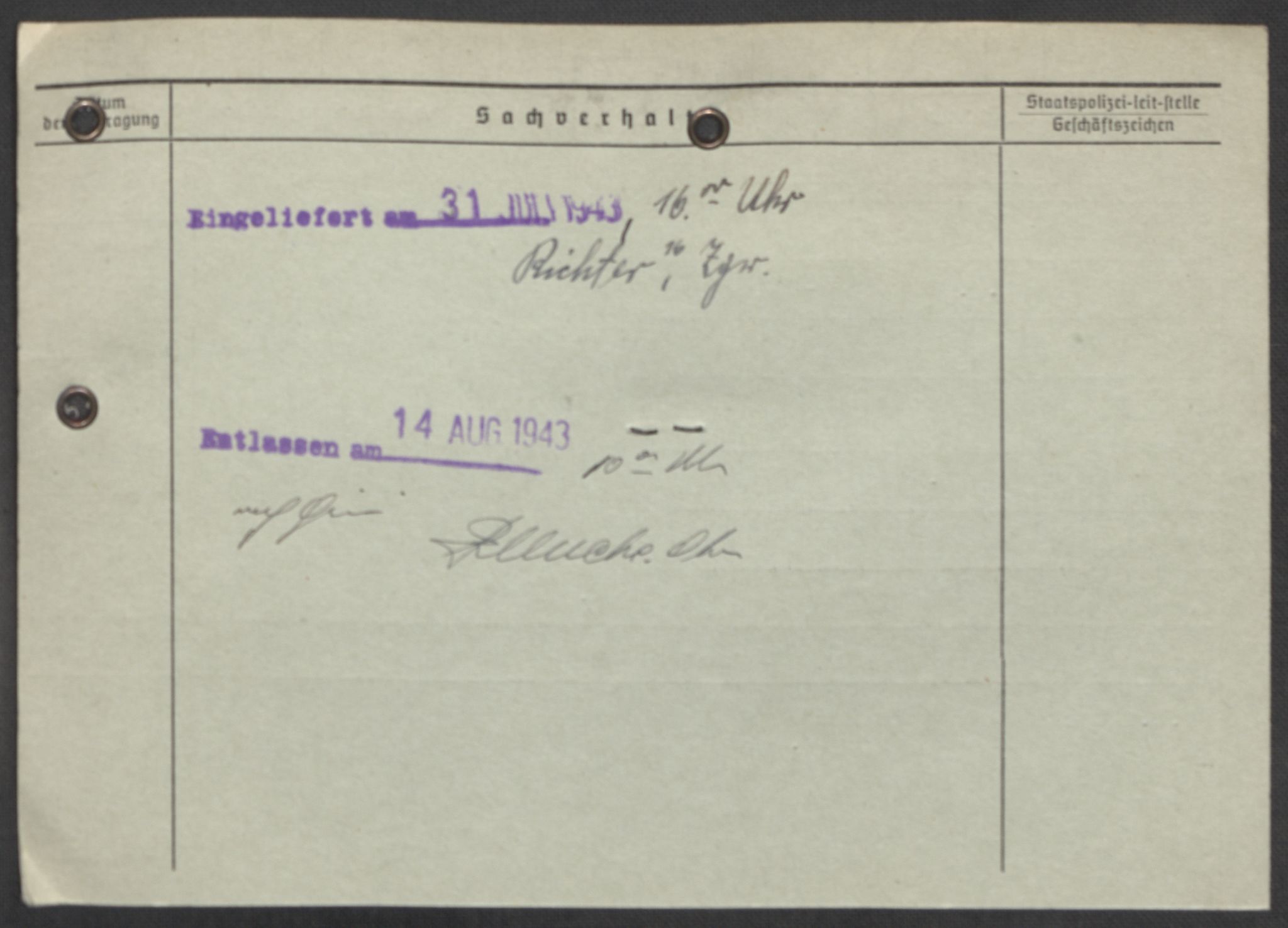 Befehlshaber der Sicherheitspolizei und des SD, AV/RA-RAFA-5969/E/Ea/Eaa/L0009: Register over norske fanger i Møllergata 19: Ru-Sy, 1940-1945, p. 383