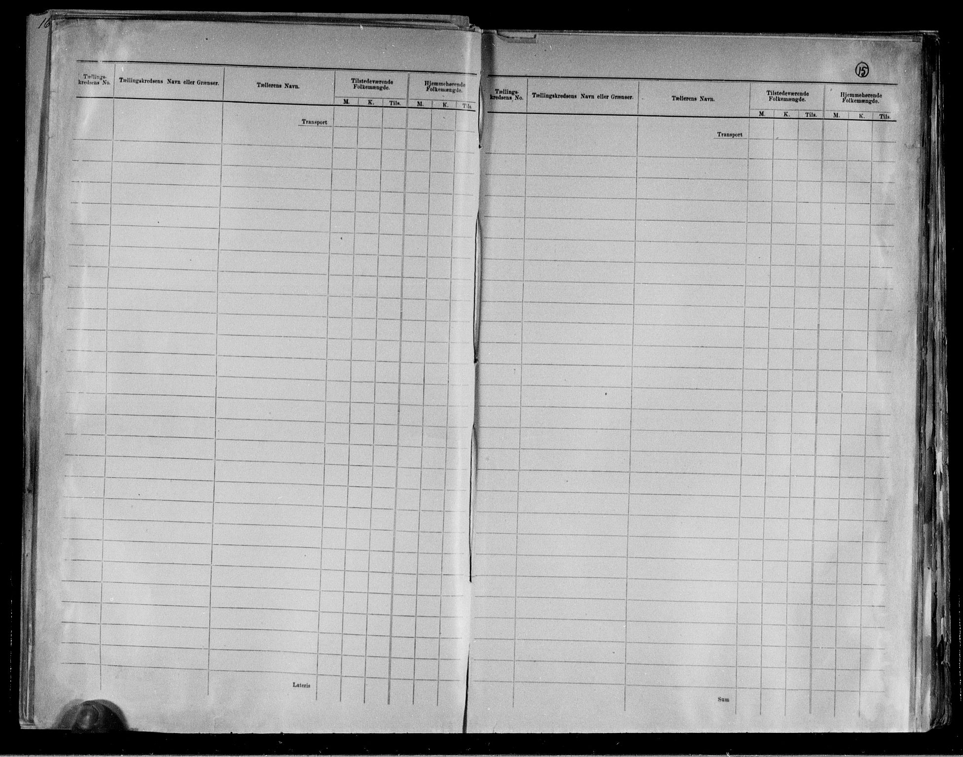 RA, 1891 Census for 1301 Bergen, 1891, p. 15