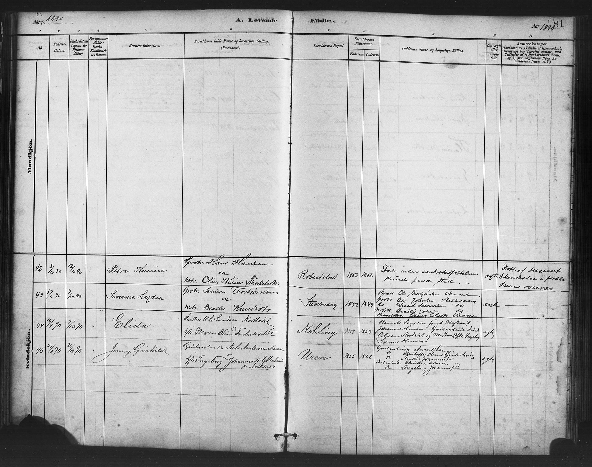 Finnås sokneprestembete, SAB/A-99925/H/Ha/Haa/Haac/L0001: Parish register (official) no. C 1, 1881-1894, p. 81