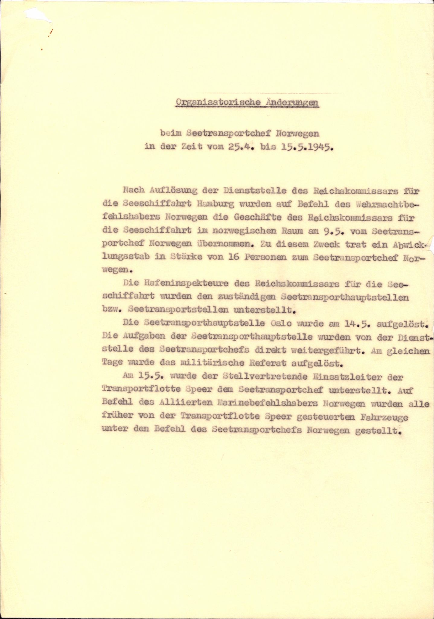 Forsvaret, Forsvarets overkommando II, RA/RAFA-3915/D/Dd/L0005: Tyske styrker og anlegg i Norge ved kapitulasjonen, 1945, p. 19