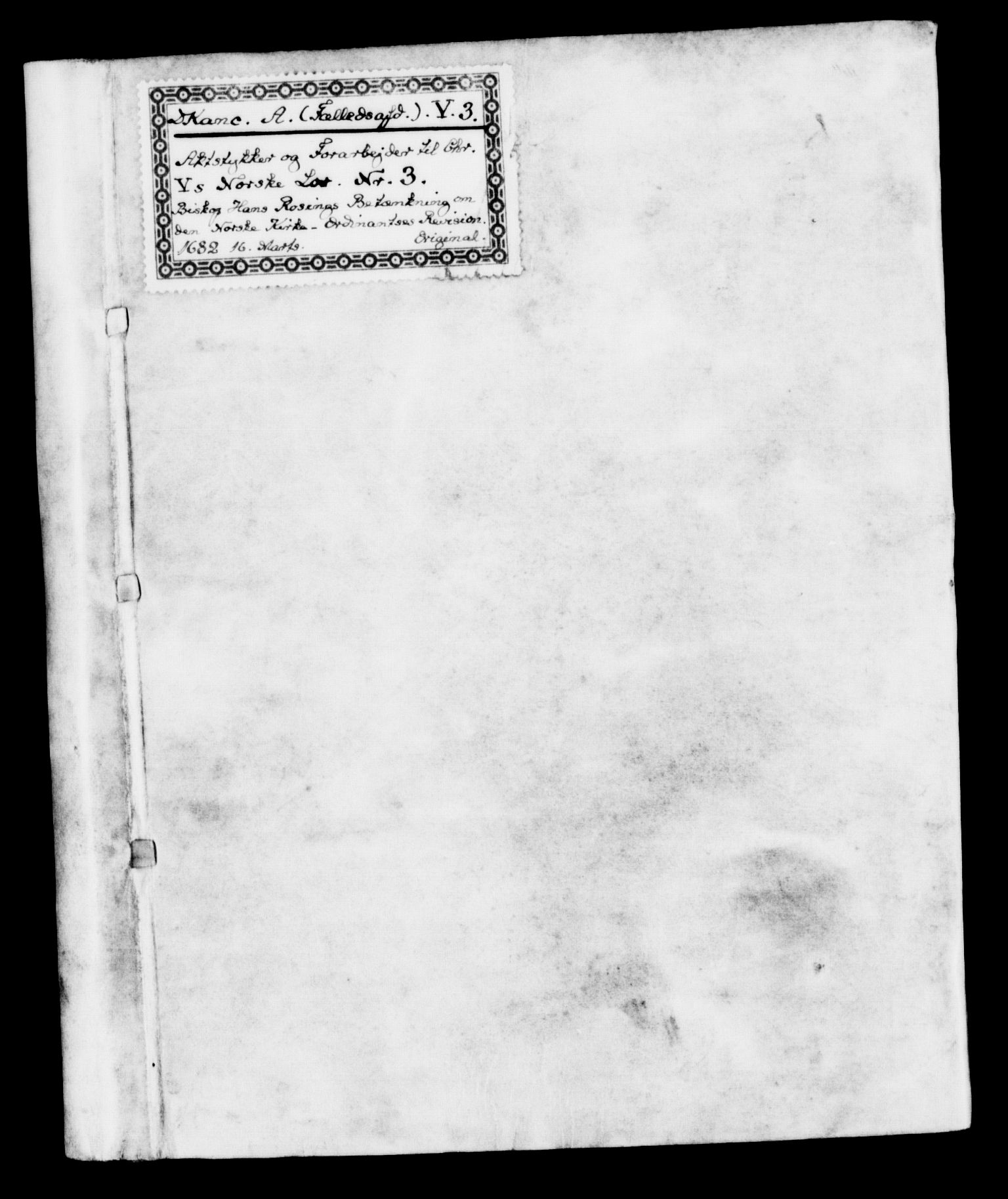 Danske Kanselli, Skapsaker, RA/EA-4061/G/L0007: Tillegg til skapsakene, 1666-1688, p. 12
