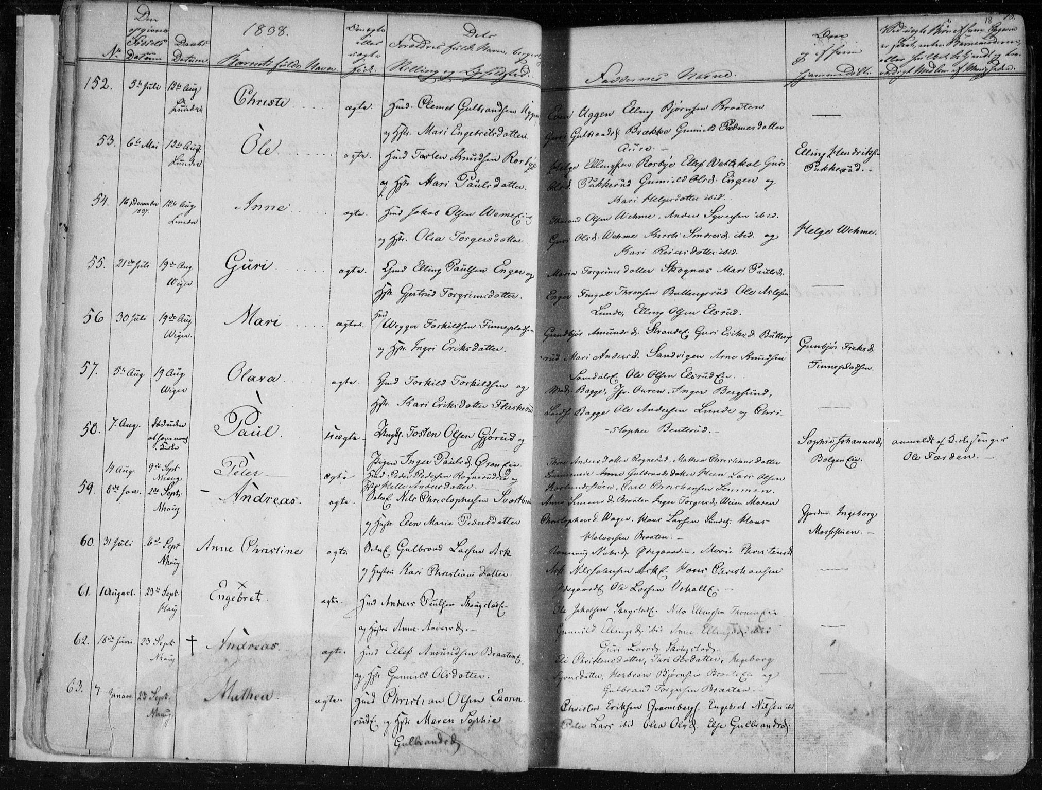 Norderhov kirkebøker, SAKO/A-237/F/Fa/L0010: Parish register (official) no. 10, 1837-1847, p. 18
