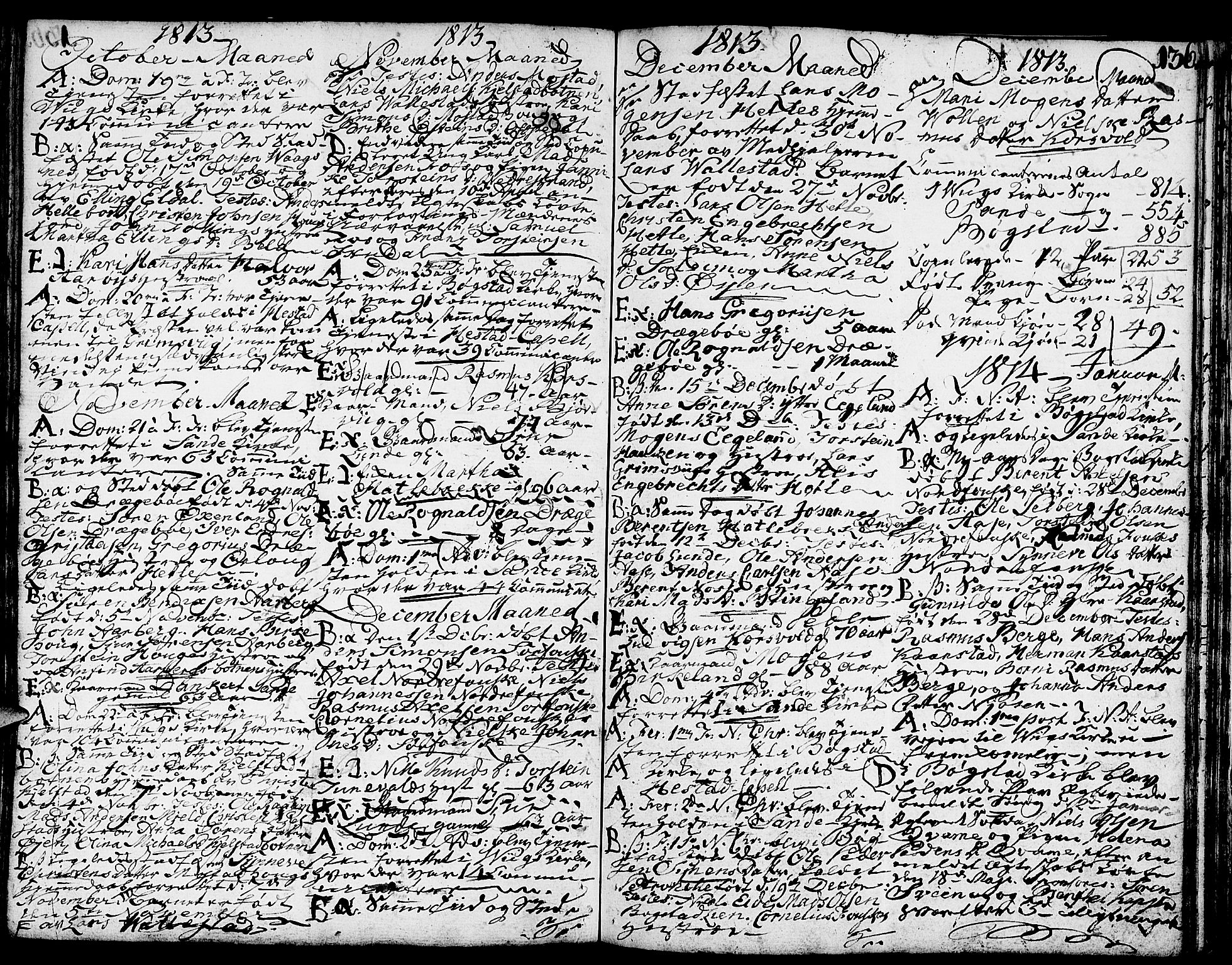 Gaular sokneprestembete, AV/SAB-A-80001/H/Haa: Parish register (official) no. A 2, 1785-1821, p. 136