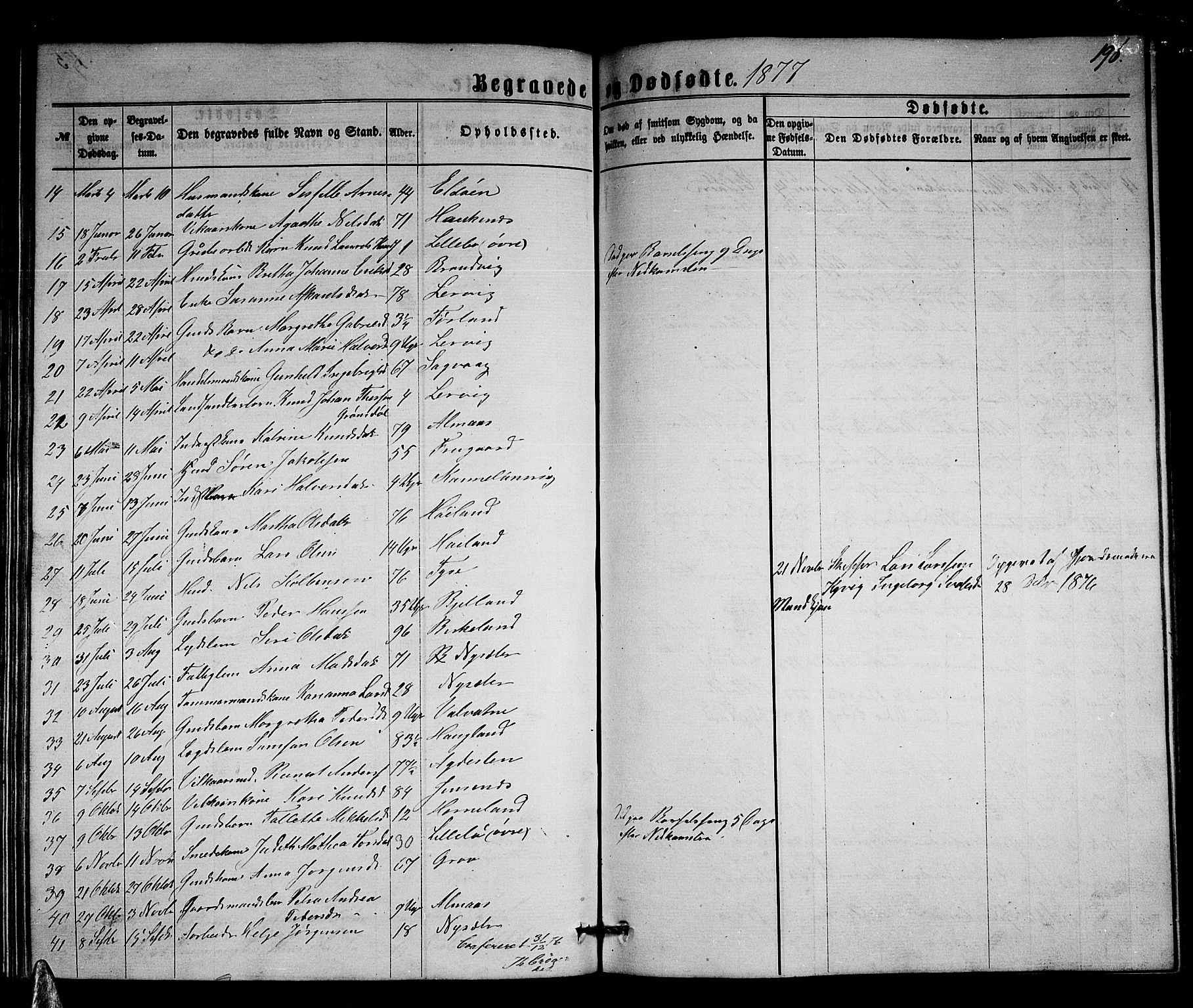 Stord sokneprestembete, SAB/A-78201/H/Hab: Parish register (copy) no. A 1, 1864-1878, p. 196