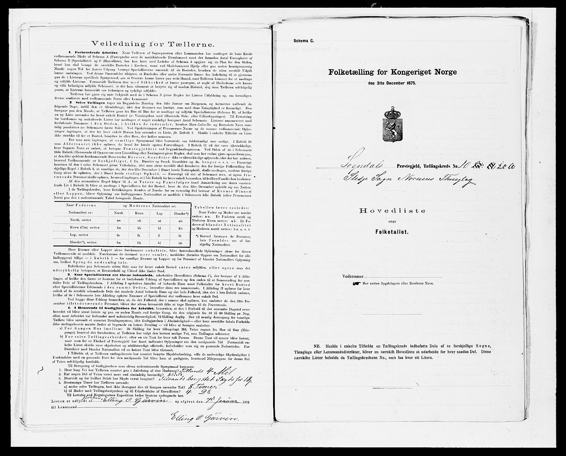 SAB, 1875 census for 1420P Sogndal, 1875, p. 22