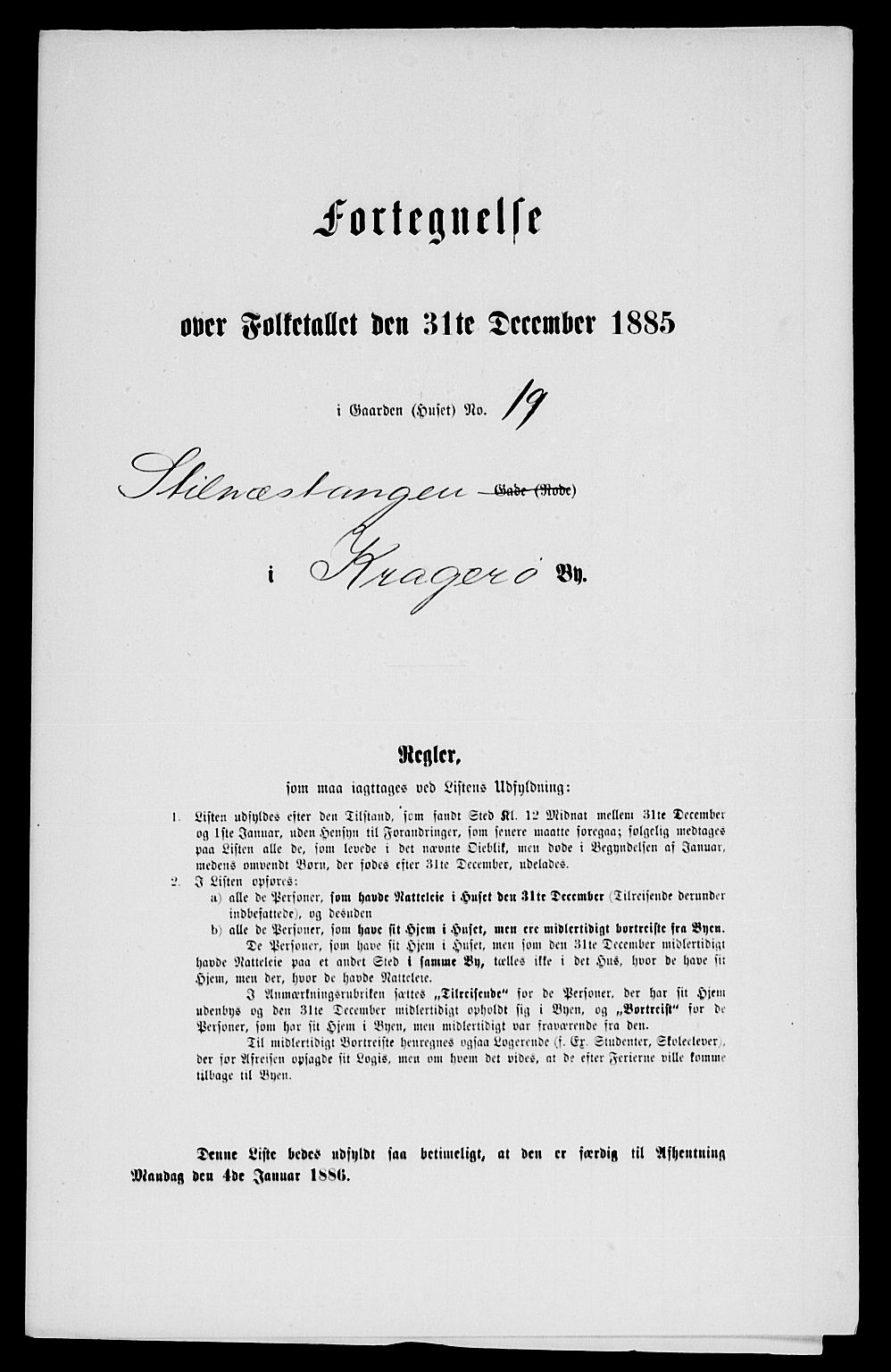 SAKO, 1885 census for 0801 Kragerø, 1885, p. 40