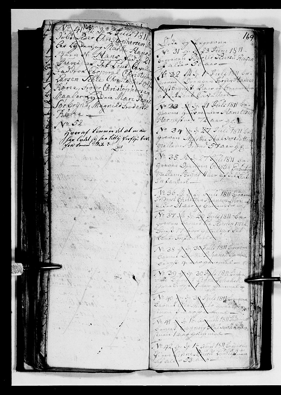 Romedal prestekontor, AV/SAH-PREST-004/L/L0004: Parish register (copy) no. 4, 1807-1814, p. 168-169