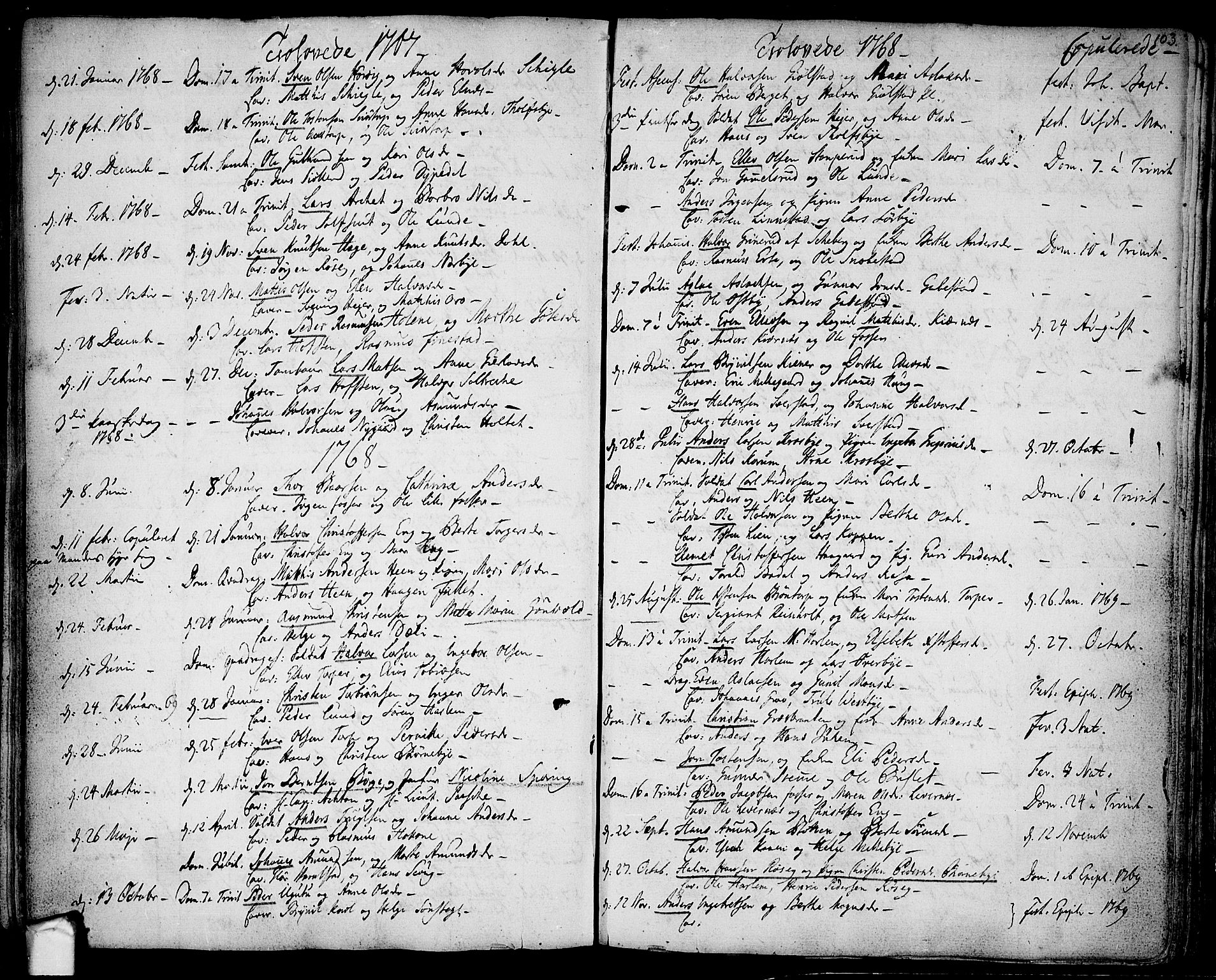 Rakkestad prestekontor Kirkebøker, SAO/A-2008/F/Fa/L0003: Parish register (official) no. I 3, 1752-1777, p. 103