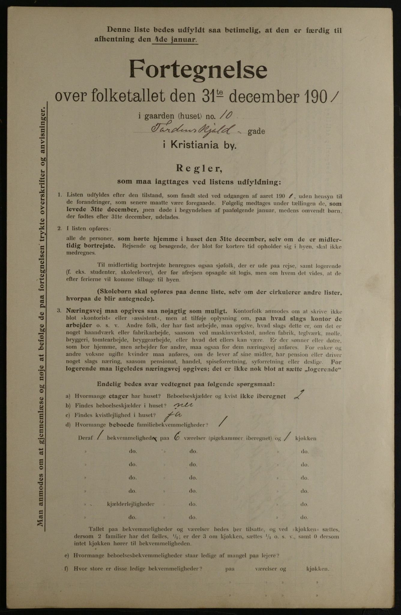 OBA, Municipal Census 1901 for Kristiania, 1901, p. 17482