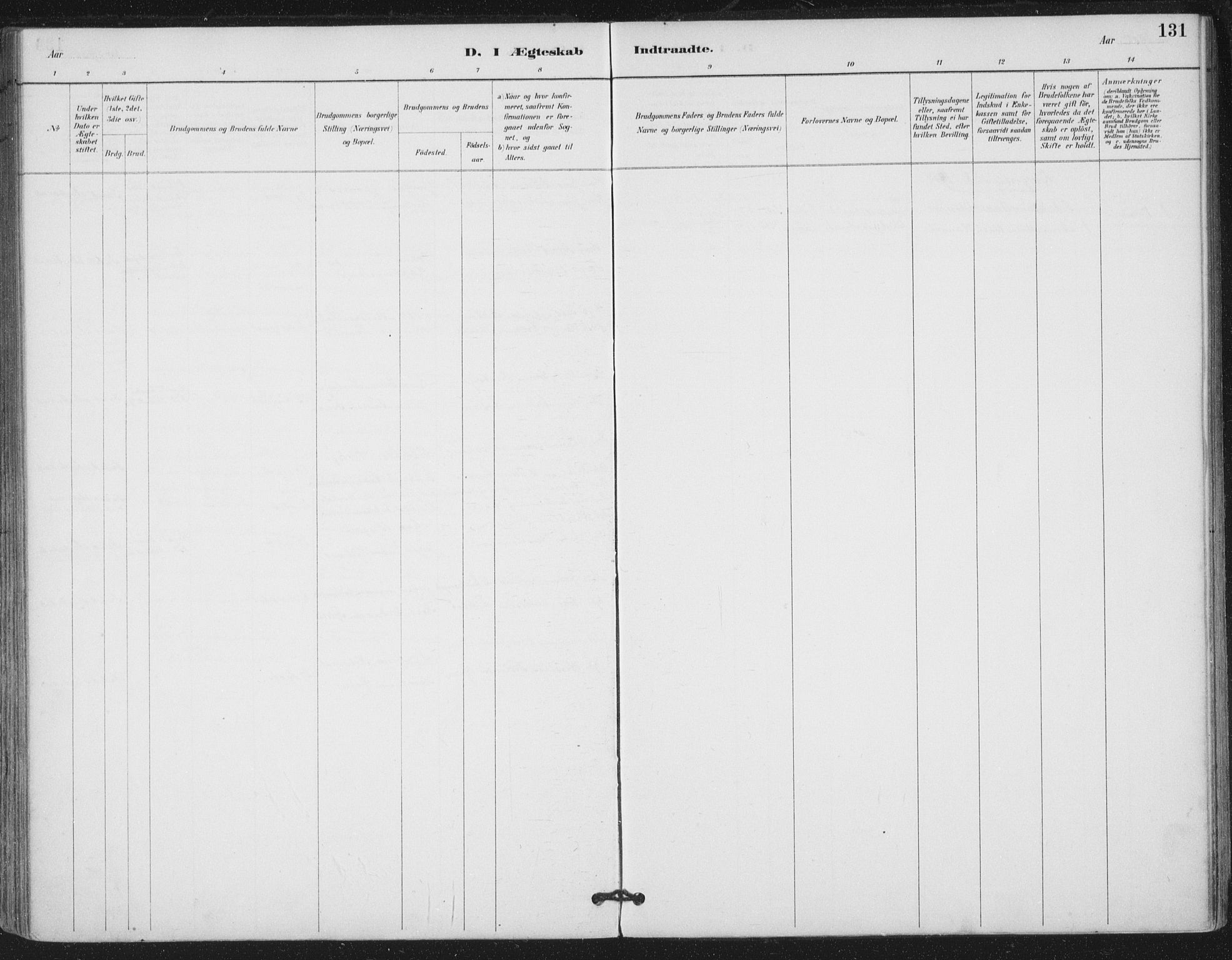 Ministerialprotokoller, klokkerbøker og fødselsregistre - Nord-Trøndelag, SAT/A-1458/780/L0644: Parish register (official) no. 780A08, 1886-1903, p. 131