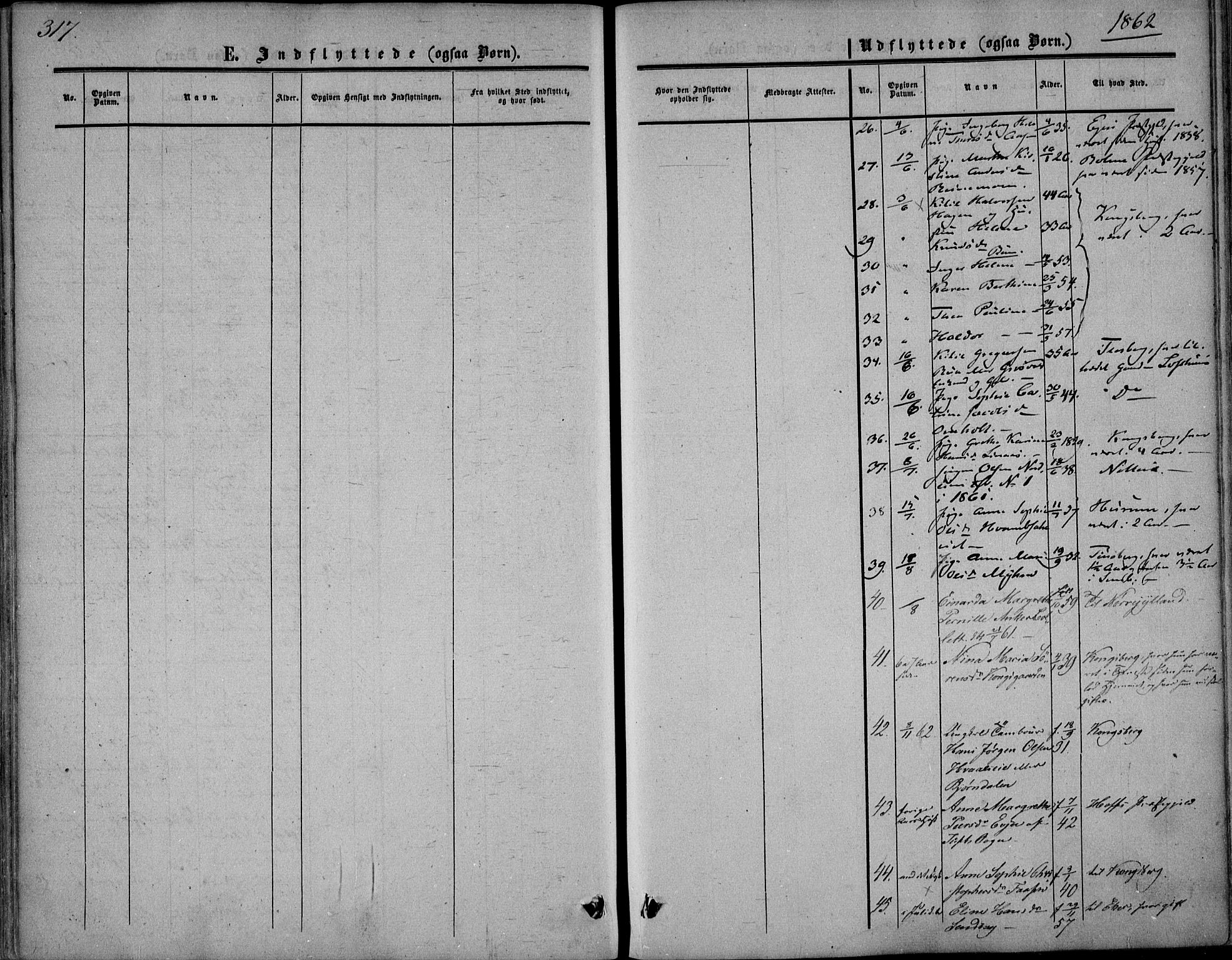 Sandsvær kirkebøker, AV/SAKO-A-244/F/Fa/L0006: Parish register (official) no. I 6, 1857-1868, p. 317