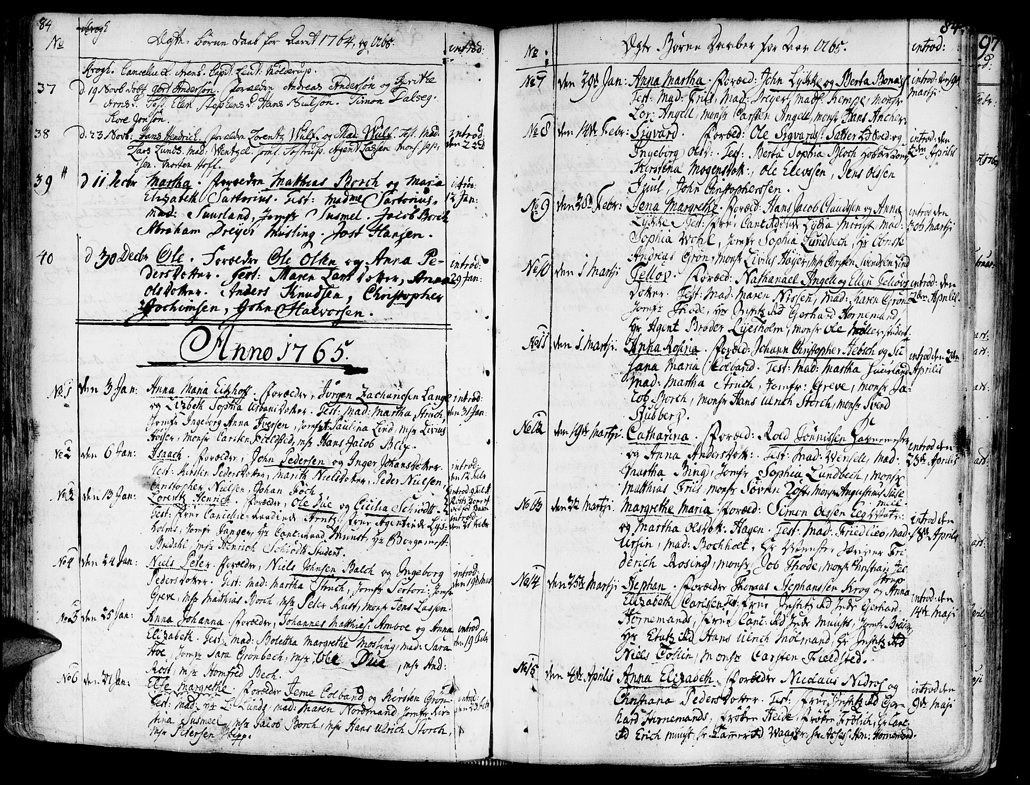 Ministerialprotokoller, klokkerbøker og fødselsregistre - Sør-Trøndelag, SAT/A-1456/602/L0103: Parish register (official) no. 602A01, 1732-1774, p. 84