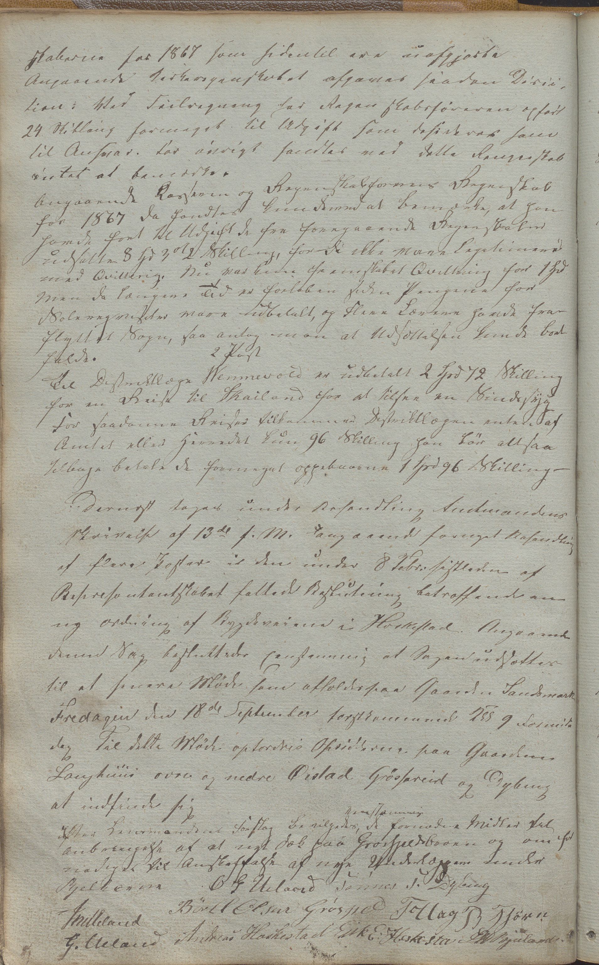 Heskestad kommune - Formannskapet, IKAR/K-101732/A/L0001: Møtebok, 1837-1886, p. 137b
