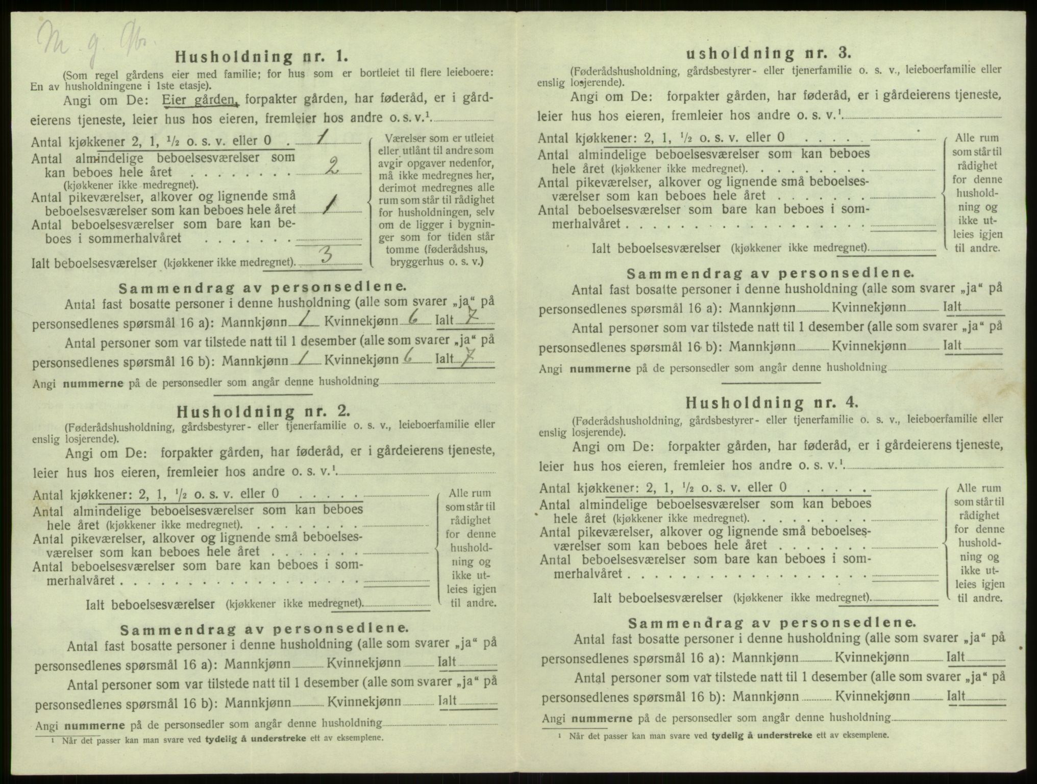 SAB, 1920 census for Alversund, 1920, p. 542