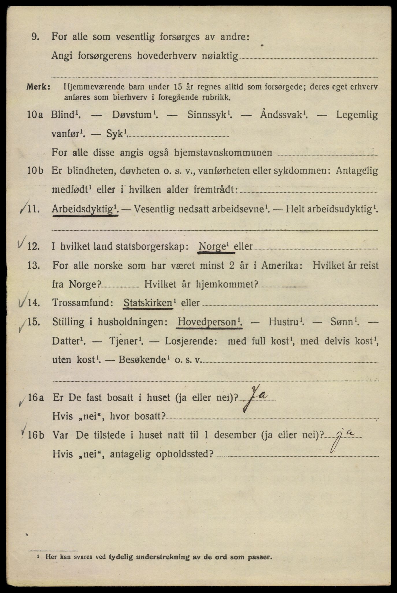 SAO, 1920 census for Kristiania, 1920, p. 277224