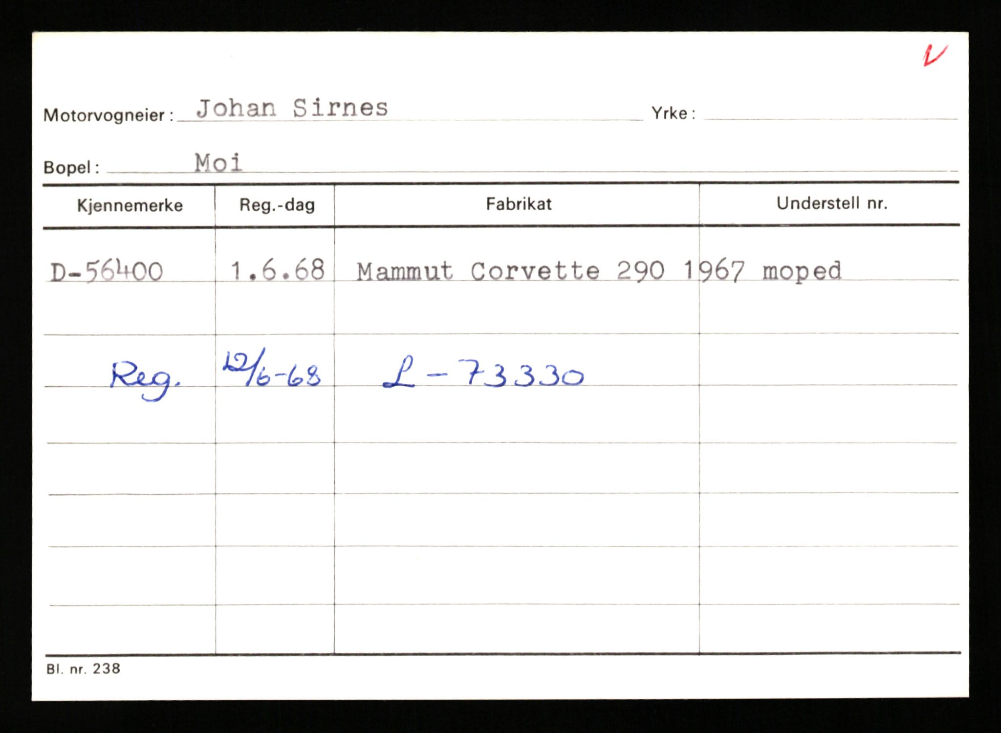 Stavanger trafikkstasjon, SAST/A-101942/0/G/L0007: Registreringsnummer: 49019 - 67460, 1930-1971, p. 1769