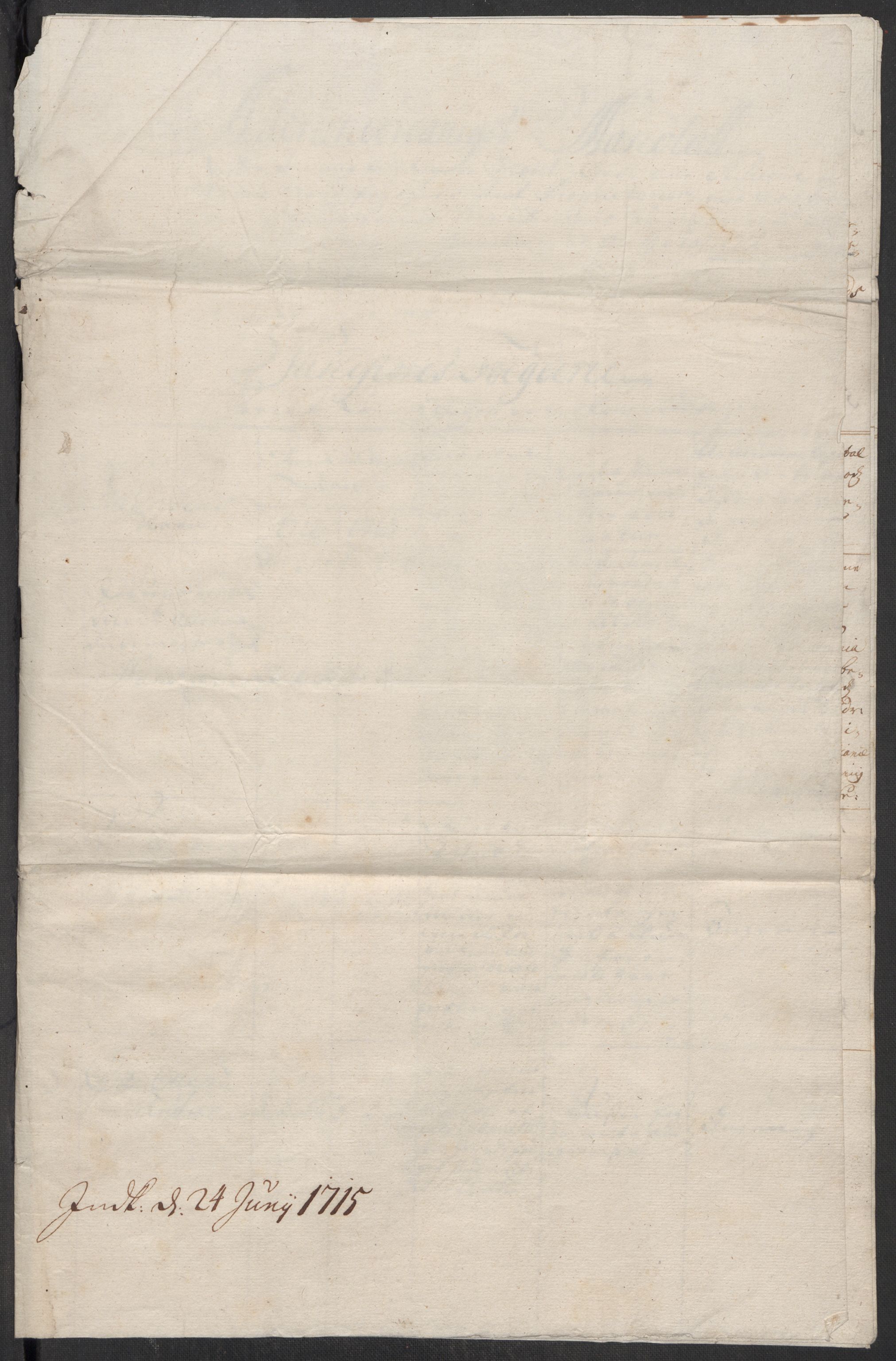Rentekammeret inntil 1814, Reviderte regnskaper, Fogderegnskap, RA/EA-4092/R53/L3439: Fogderegnskap Sunn- og Nordfjord, 1715, p. 559