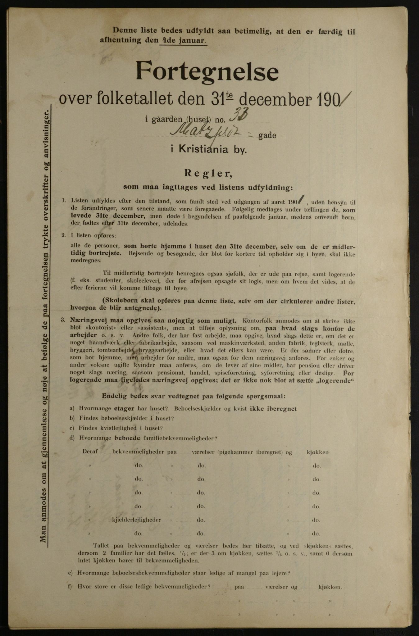 OBA, Municipal Census 1901 for Kristiania, 1901, p. 10219