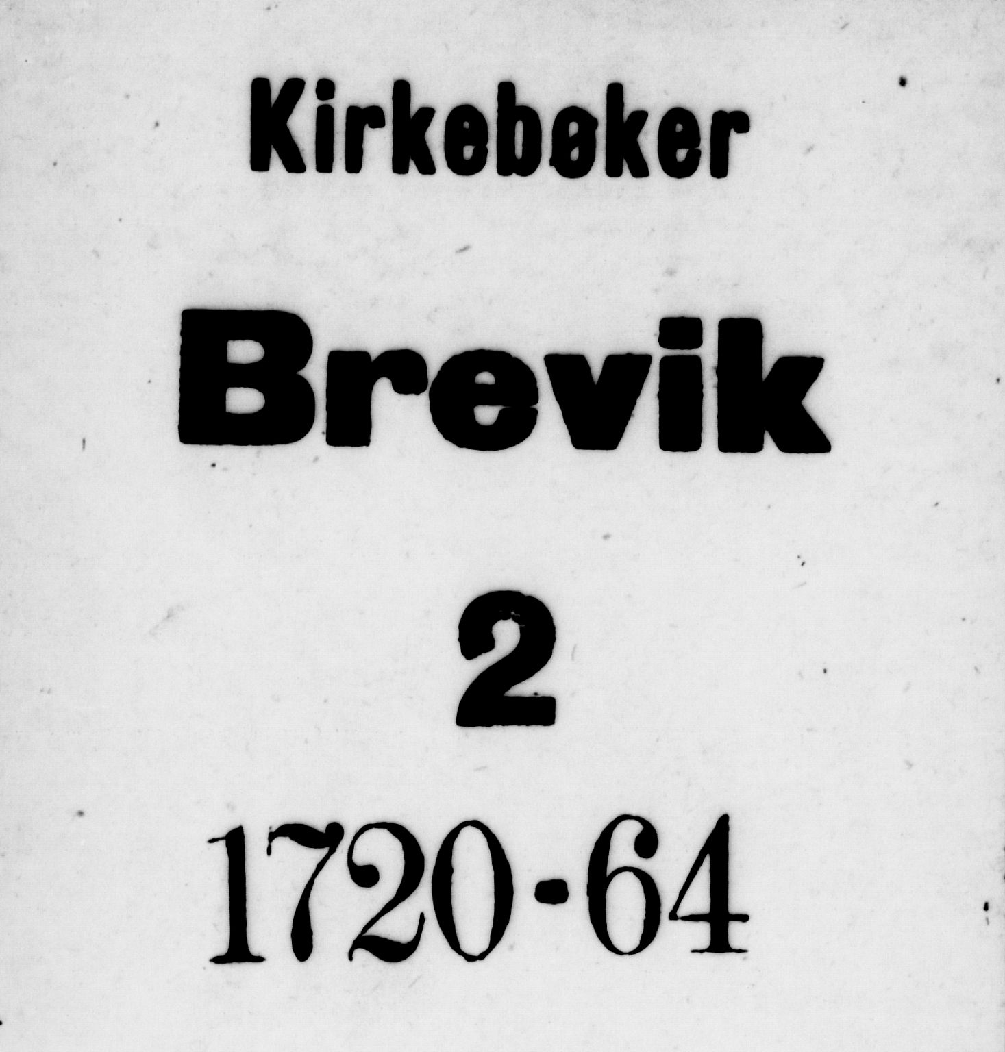 Brevik kirkebøker, SAKO/A-255/F/Fa/L0002: Parish register (official) no. 2, 1720-1764