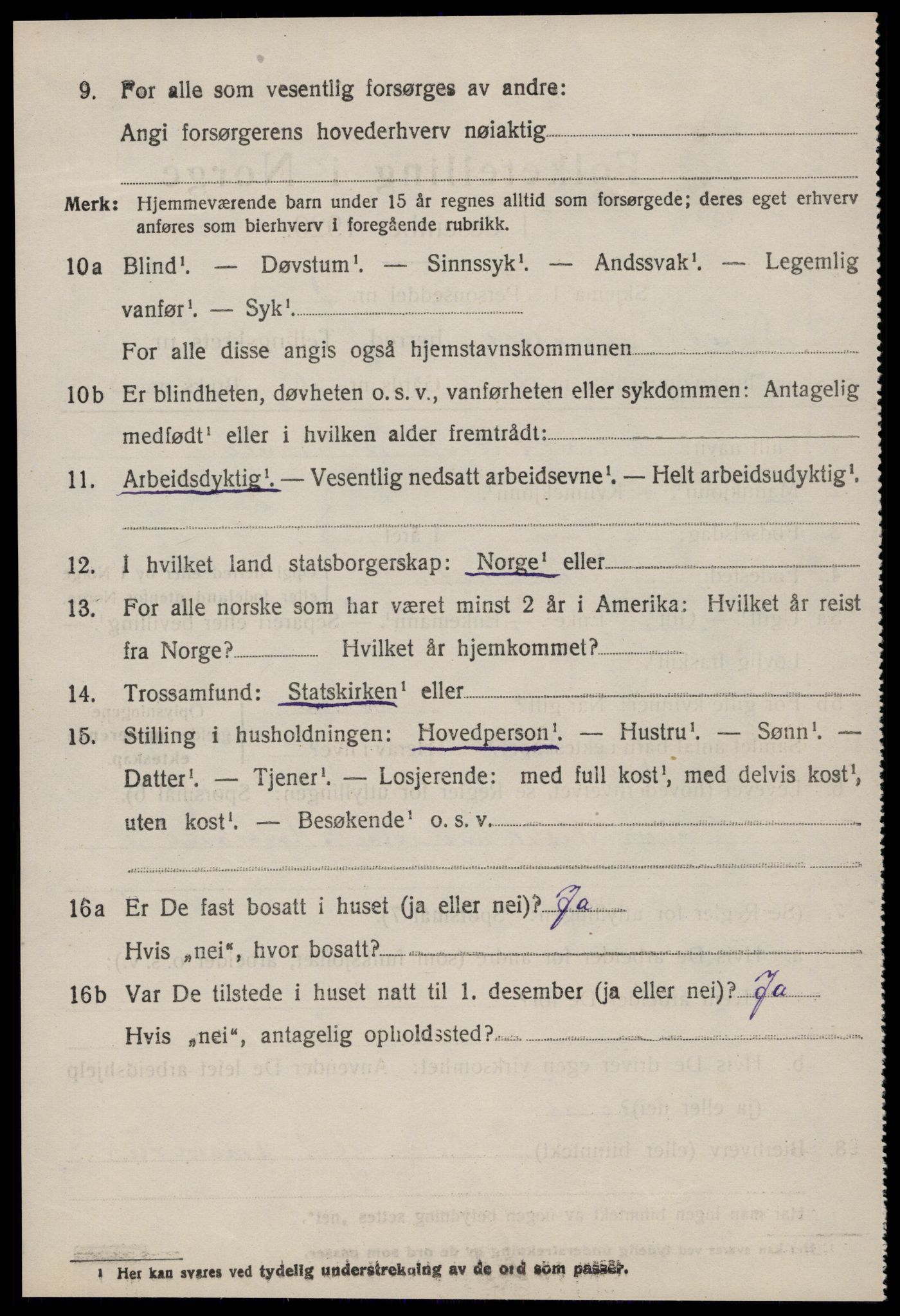 SAT, 1920 census for Kornstad, 1920, p. 2758