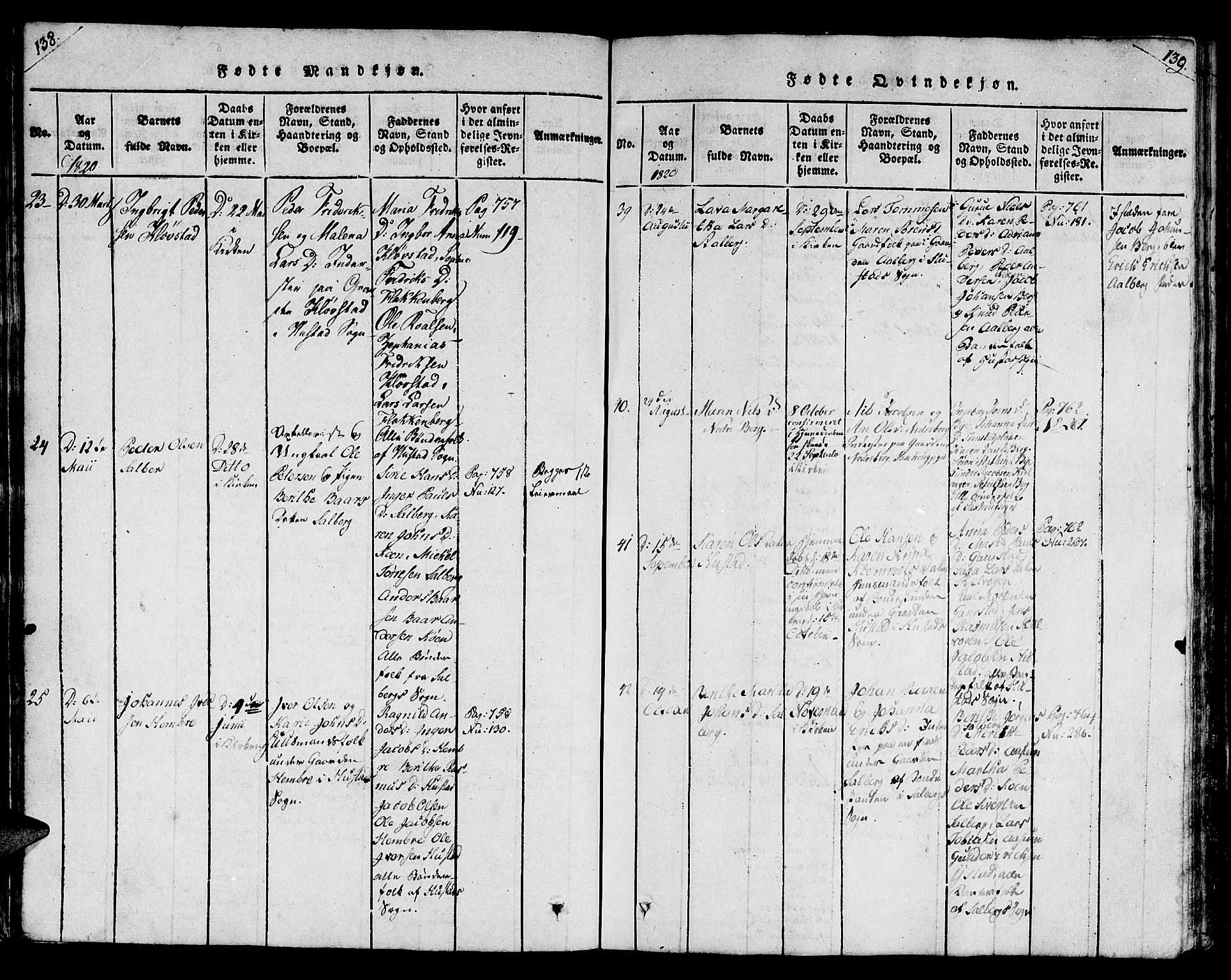 Ministerialprotokoller, klokkerbøker og fødselsregistre - Nord-Trøndelag, SAT/A-1458/730/L0275: Parish register (official) no. 730A04, 1816-1822, p. 138-139