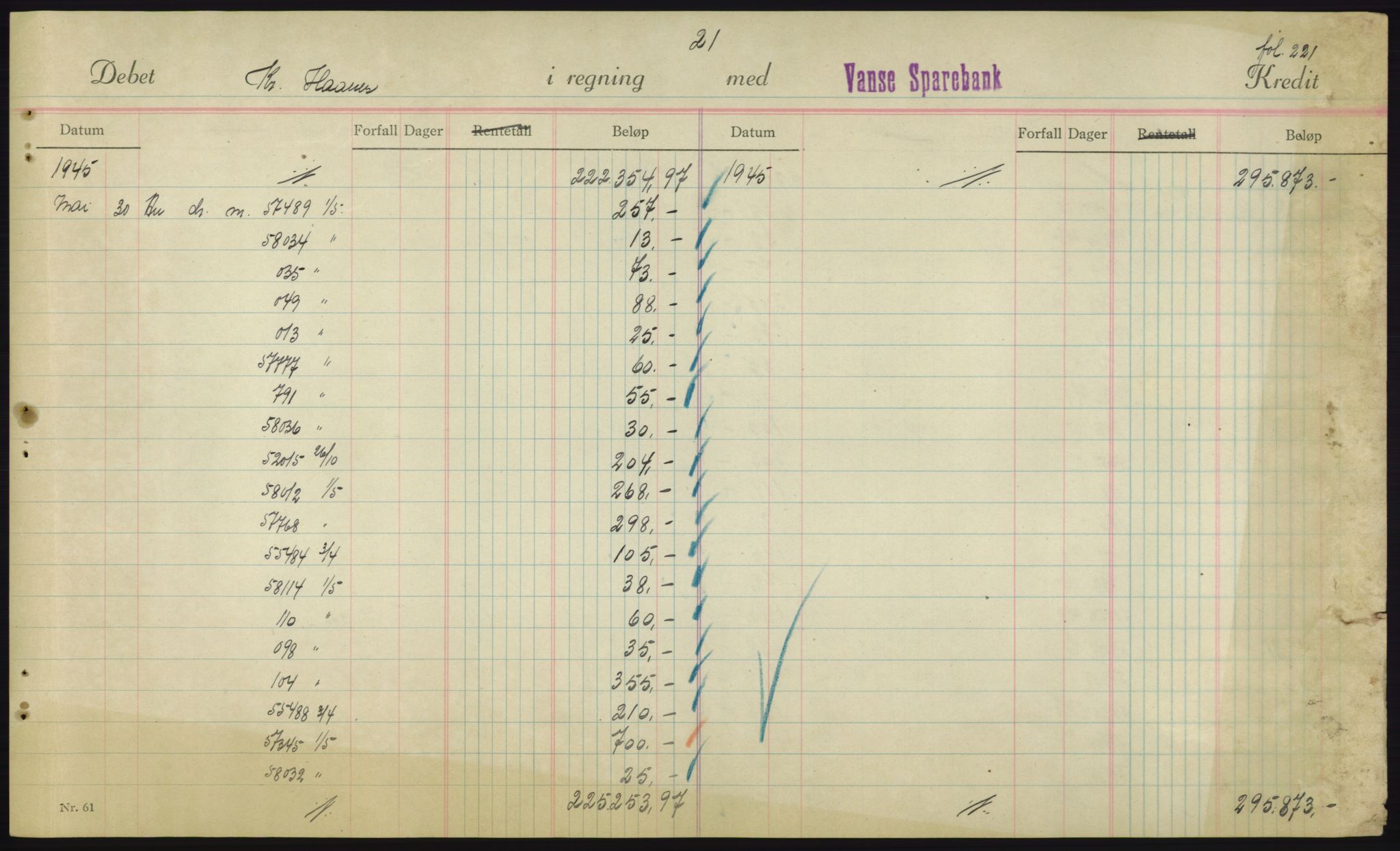 Forsvarsdepartementet, 10. kontor / Oppgjørskontoret, AV/RA-RAFA-1225/D/Db/L0180: Lista oppgjørskontor, 1942-1952, p. 1951