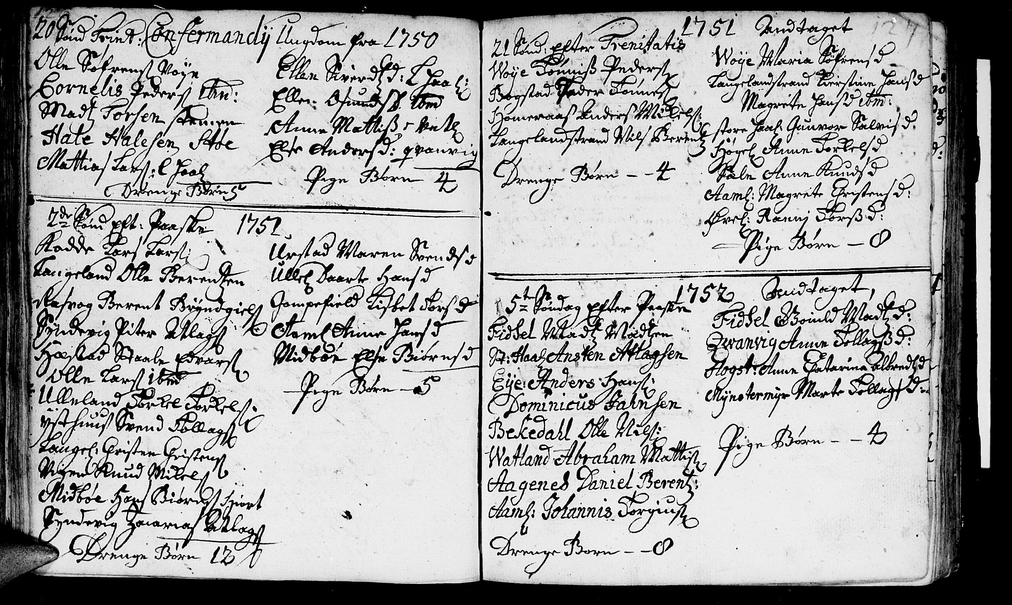 Flekkefjord sokneprestkontor, SAK/1111-0012/F/Fa/Fab/L0001: Parish register (official) no. A 1, 1750-1780, p. 126-127