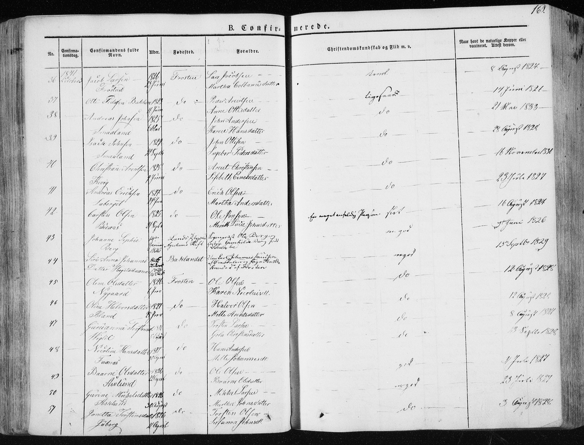 Ministerialprotokoller, klokkerbøker og fødselsregistre - Nord-Trøndelag, AV/SAT-A-1458/713/L0115: Parish register (official) no. 713A06, 1838-1851, p. 160