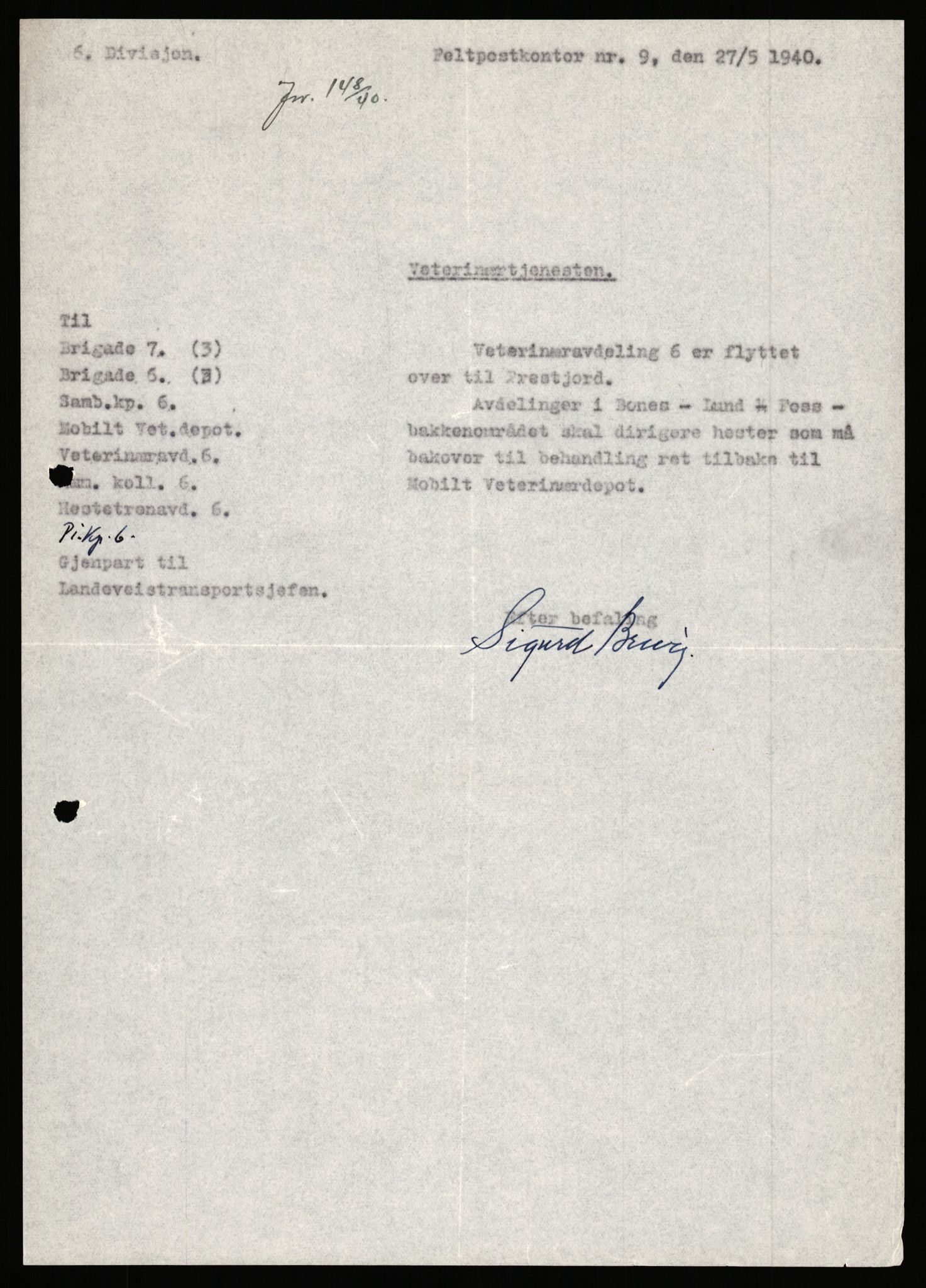 Forsvaret, Forsvarets krigshistoriske avdeling, AV/RA-RAFA-2017/Y/Yb/L0155: II-C-11-670  -  6. Divisjon: Hålogaland ingeniørbataljon, 1940, p. 609