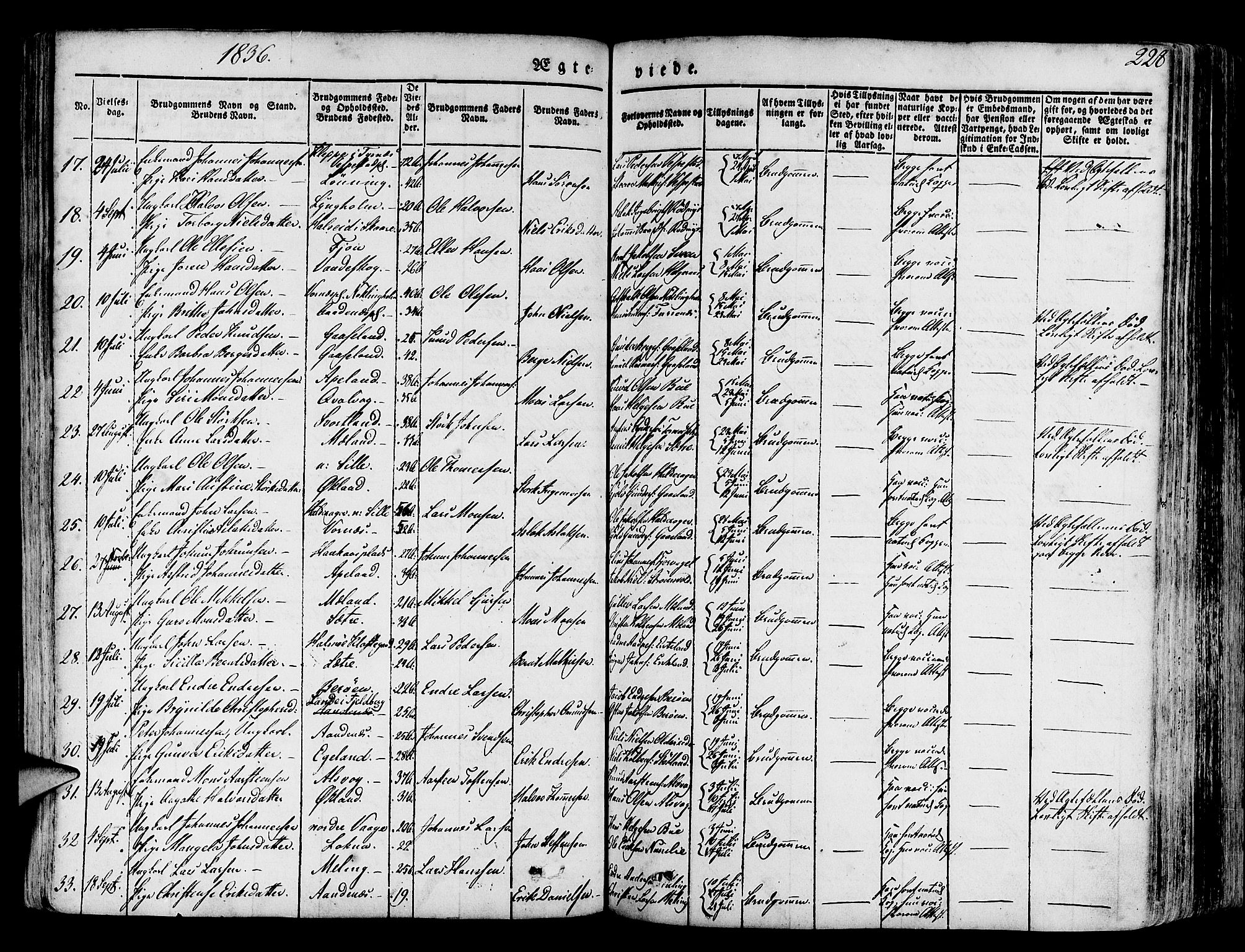 Finnås sokneprestembete, SAB/A-99925/H/Ha/Haa/Haaa/L0006: Parish register (official) no. A 6, 1836-1850, p. 228