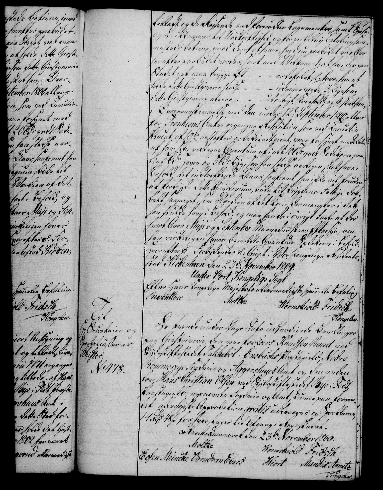 Rentekammeret, Kammerkanselliet, RA/EA-3111/G/Gg/Gga/L0019: Norsk ekspedisjonsprotokoll med register (merket RK 53.19), 1807-1810, p. 267