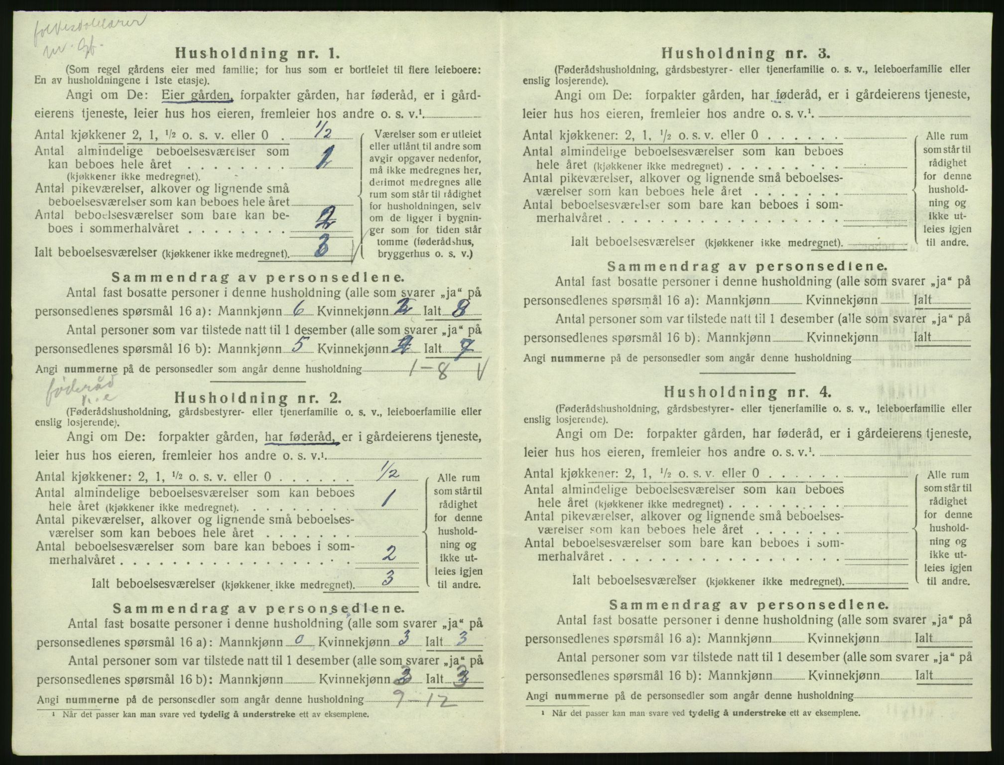 SAK, 1920 census for Gyland, 1920, p. 59