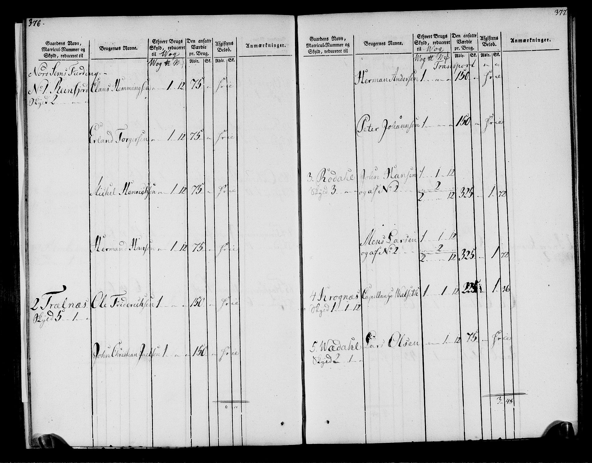 Rentekammeret inntil 1814, Realistisk ordnet avdeling, AV/RA-EA-4070/N/Ne/Nea/L0158: Helgeland fogderi. Oppebørselsregister, 1803-1804, p. 192