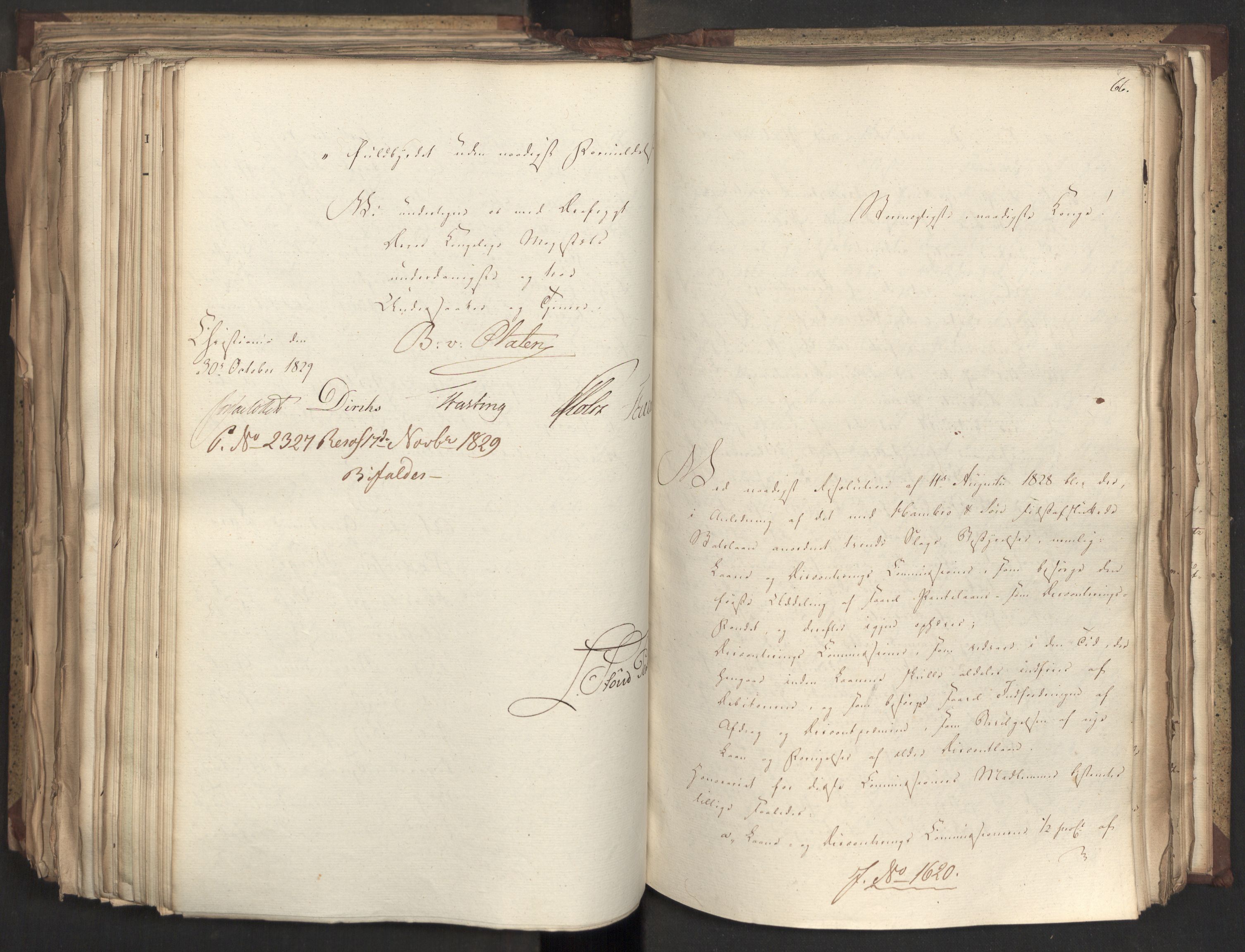 Statsrådsavdelingen i Stockholm, AV/RA-S-1003/D/Da/L0061: Regjeringsinnstillinger nr. 1501-1666, 1829, p. 401