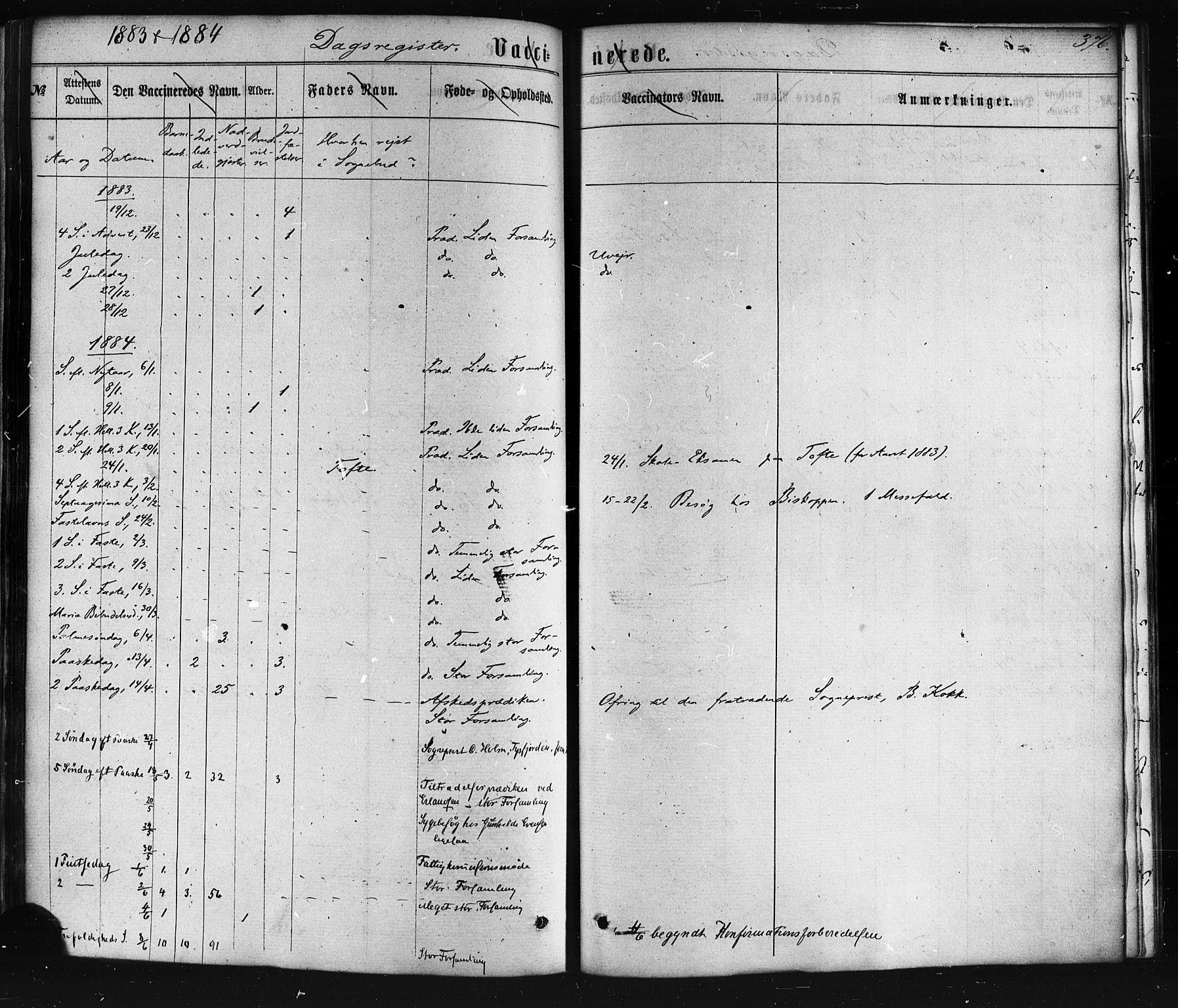 Ministerialprotokoller, klokkerbøker og fødselsregistre - Nordland, AV/SAT-A-1459/872/L1034: Parish register (official) no. 872A09, 1864-1884, p. 376