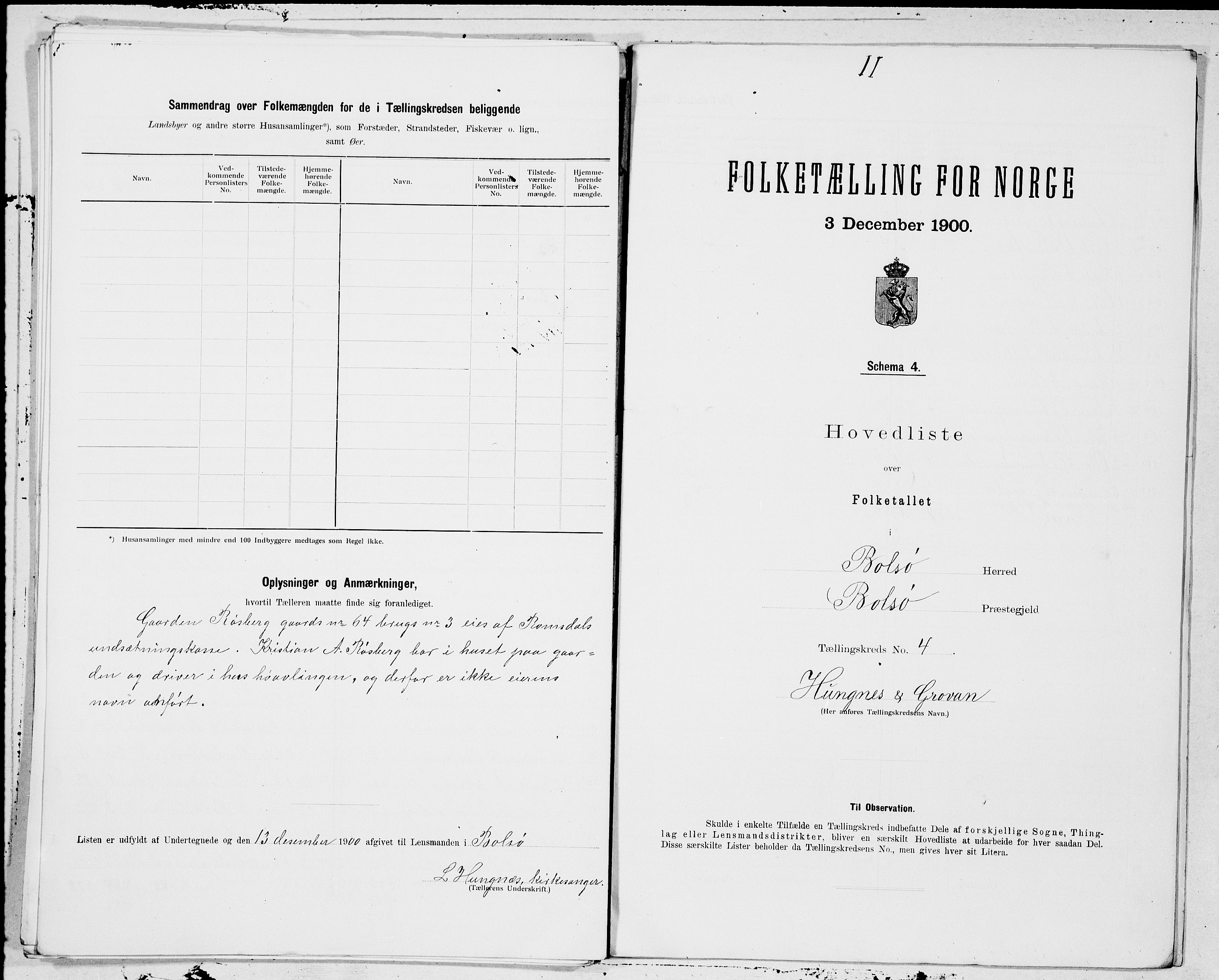 SAT, 1900 census for Bolsøy, 1900, p. 16