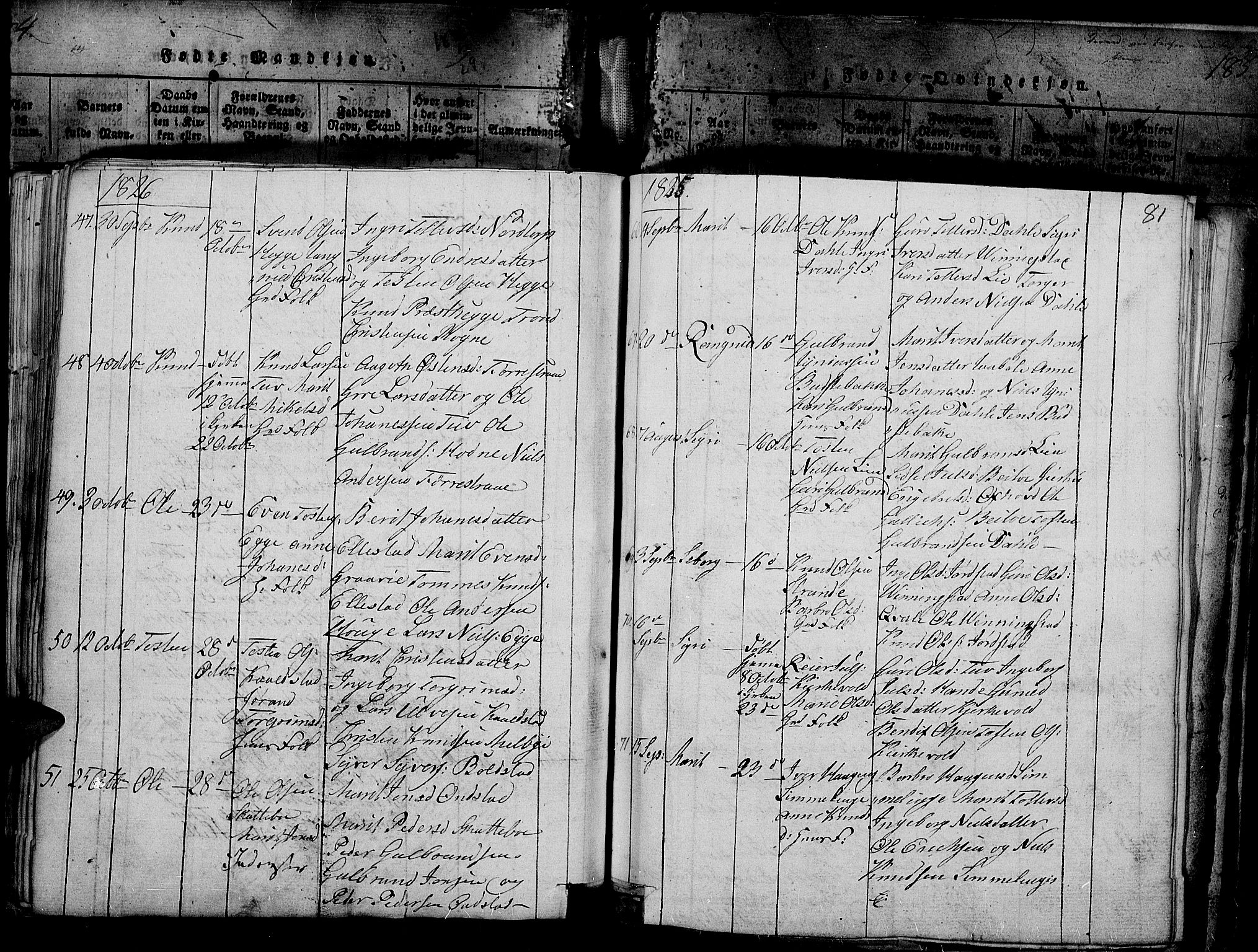 Slidre prestekontor, SAH/PREST-134/H/Ha/Haa/L0002: Parish register (official) no. 2, 1814-1830, p. 187e