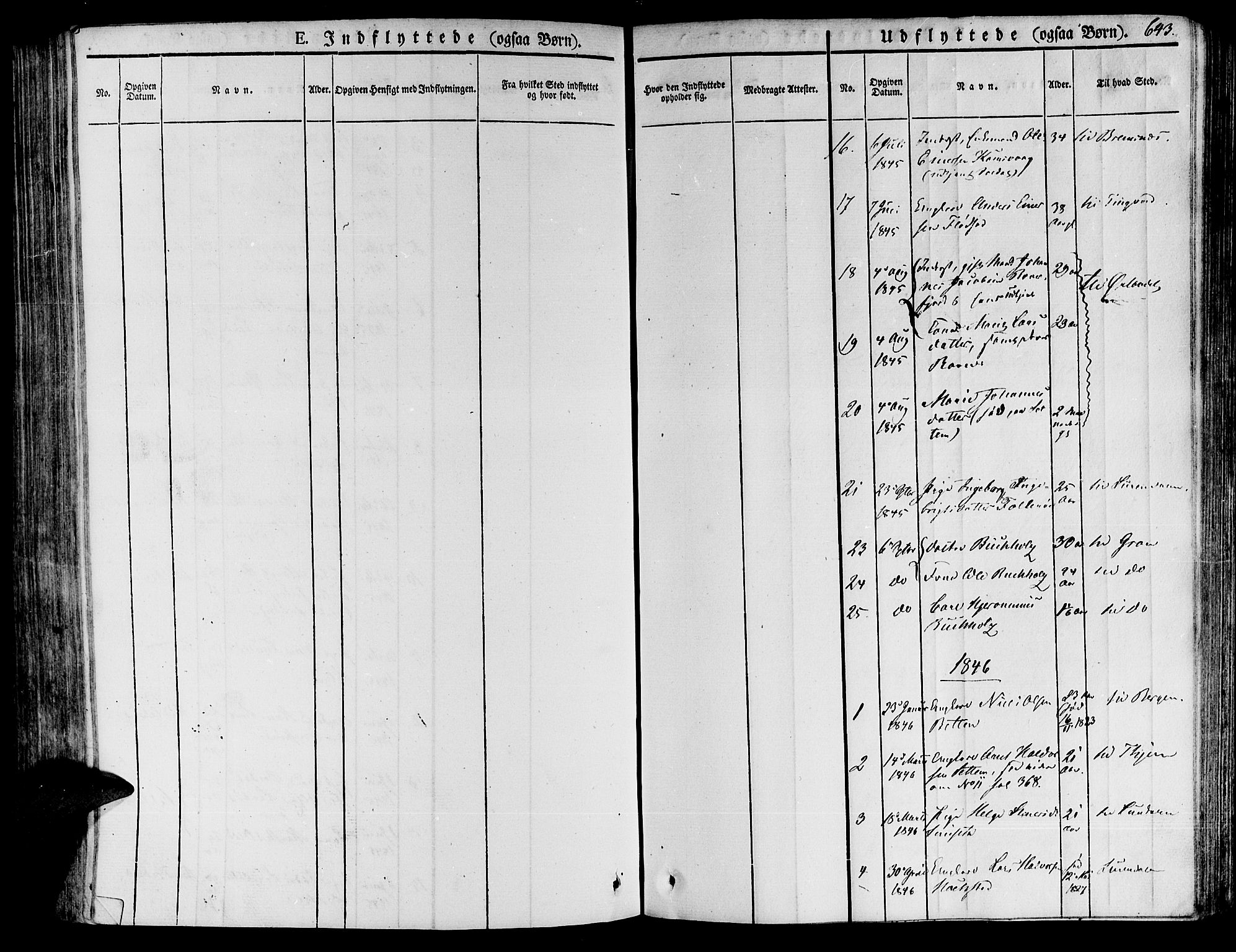 Ministerialprotokoller, klokkerbøker og fødselsregistre - Møre og Romsdal, SAT/A-1454/592/L1024: Parish register (official) no. 592A03 /1, 1831-1849, p. 643