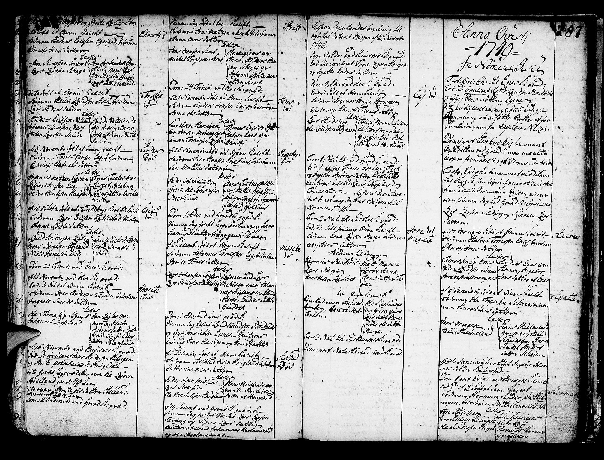 Kvinnherad sokneprestembete, SAB/A-76401/H/Haa: Parish register (official) no. A 2, 1710-1753, p. 286-287